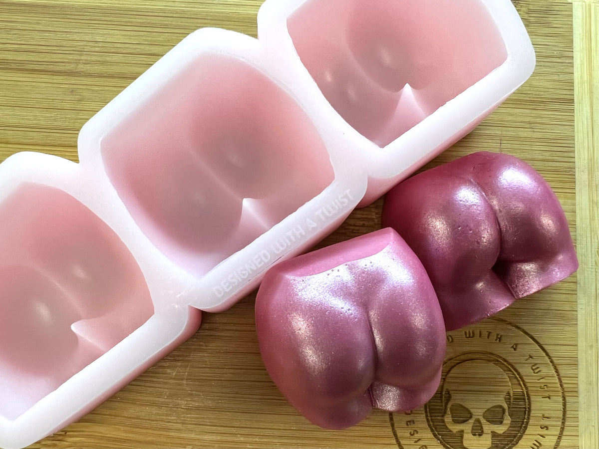 3d Booty Scrape N Scoop Wax Tray Silicone Mould. Bum Wax Melt Mould. Butt  Scoop Wax Mold 