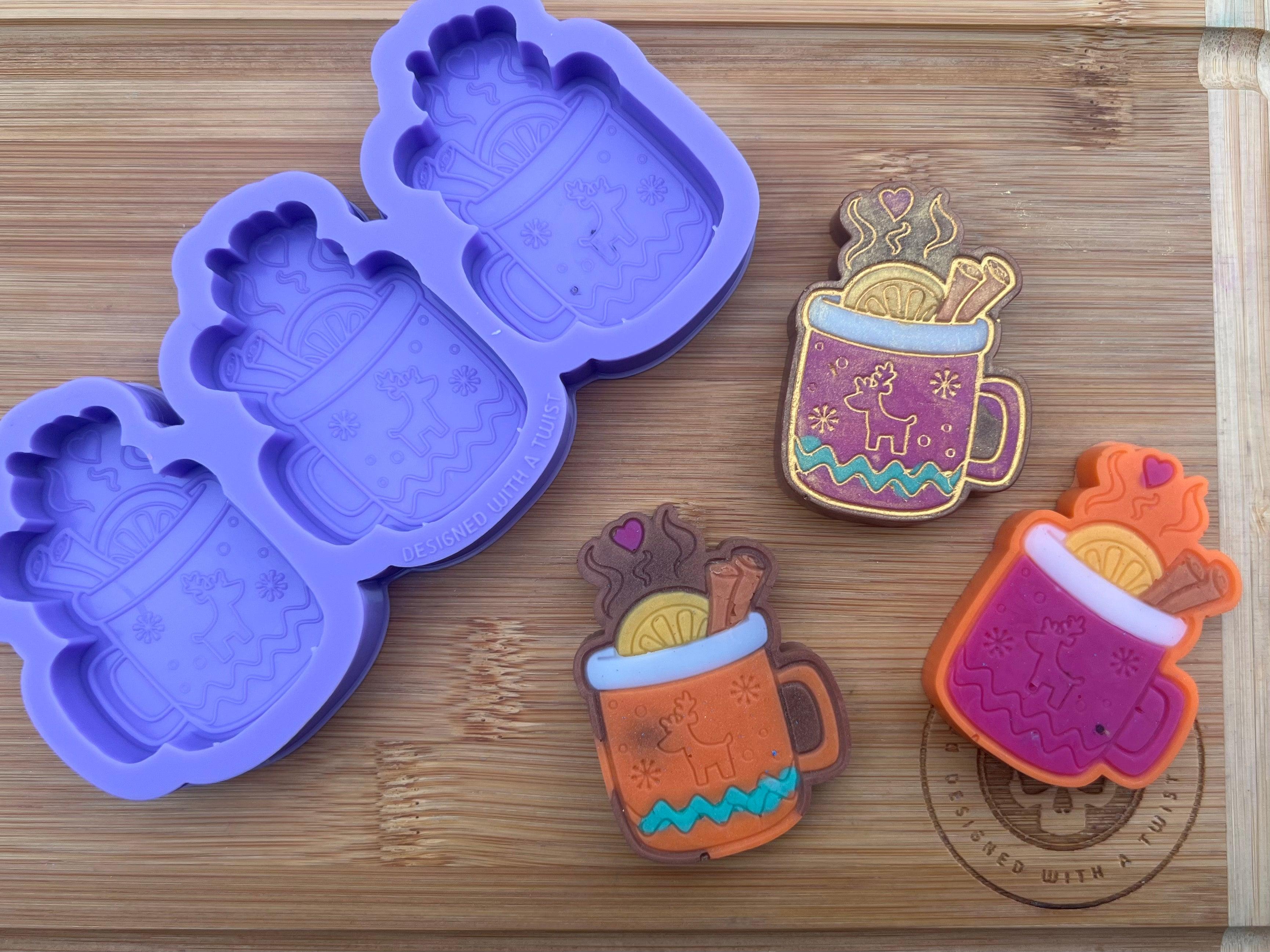 Hot Chocolate Wax Melt Silicone Mold - Designed with a Twist - Top quality silicone molds made in the UK.