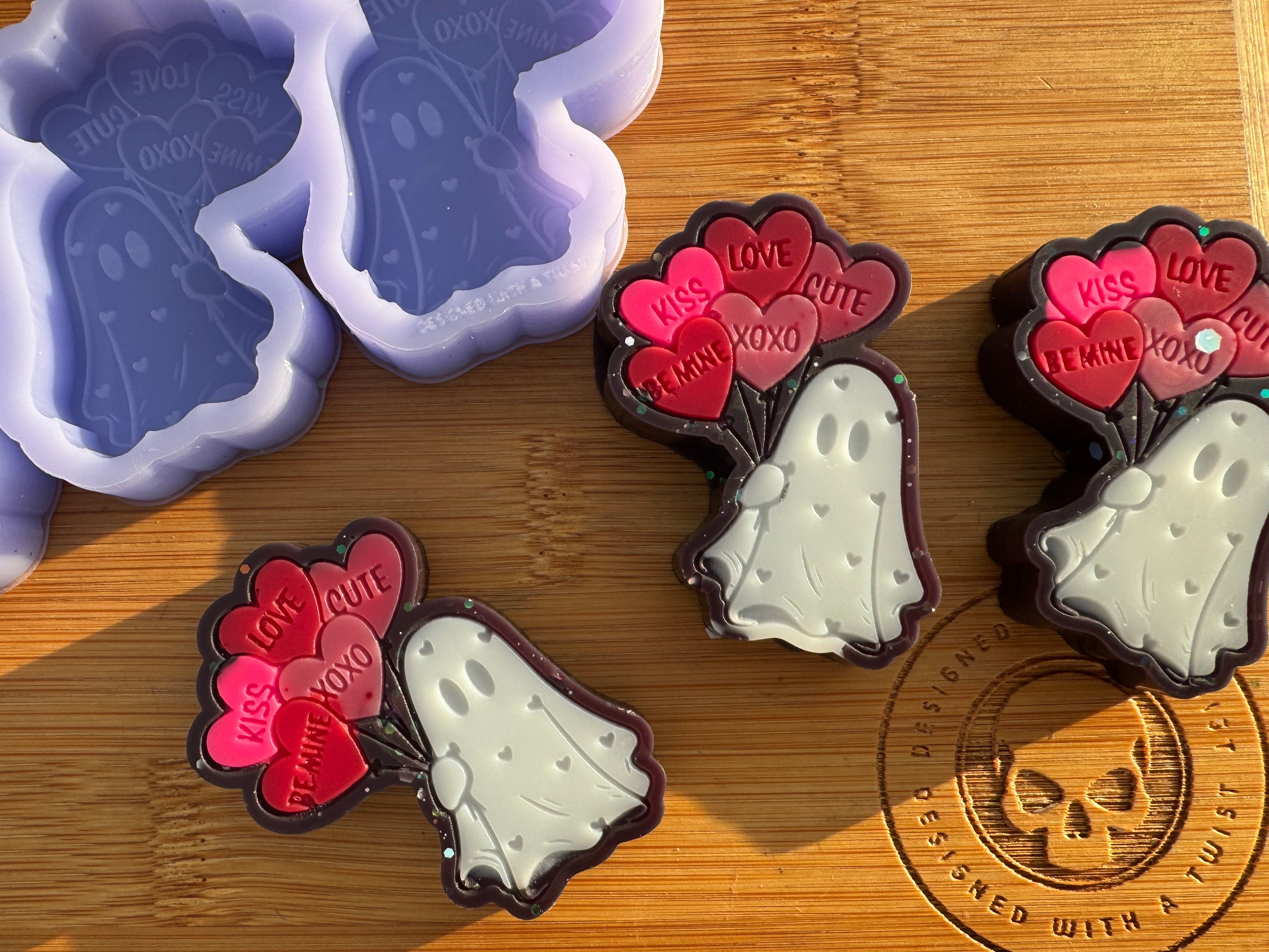 Heart Balloon Ghost Silicone Mold