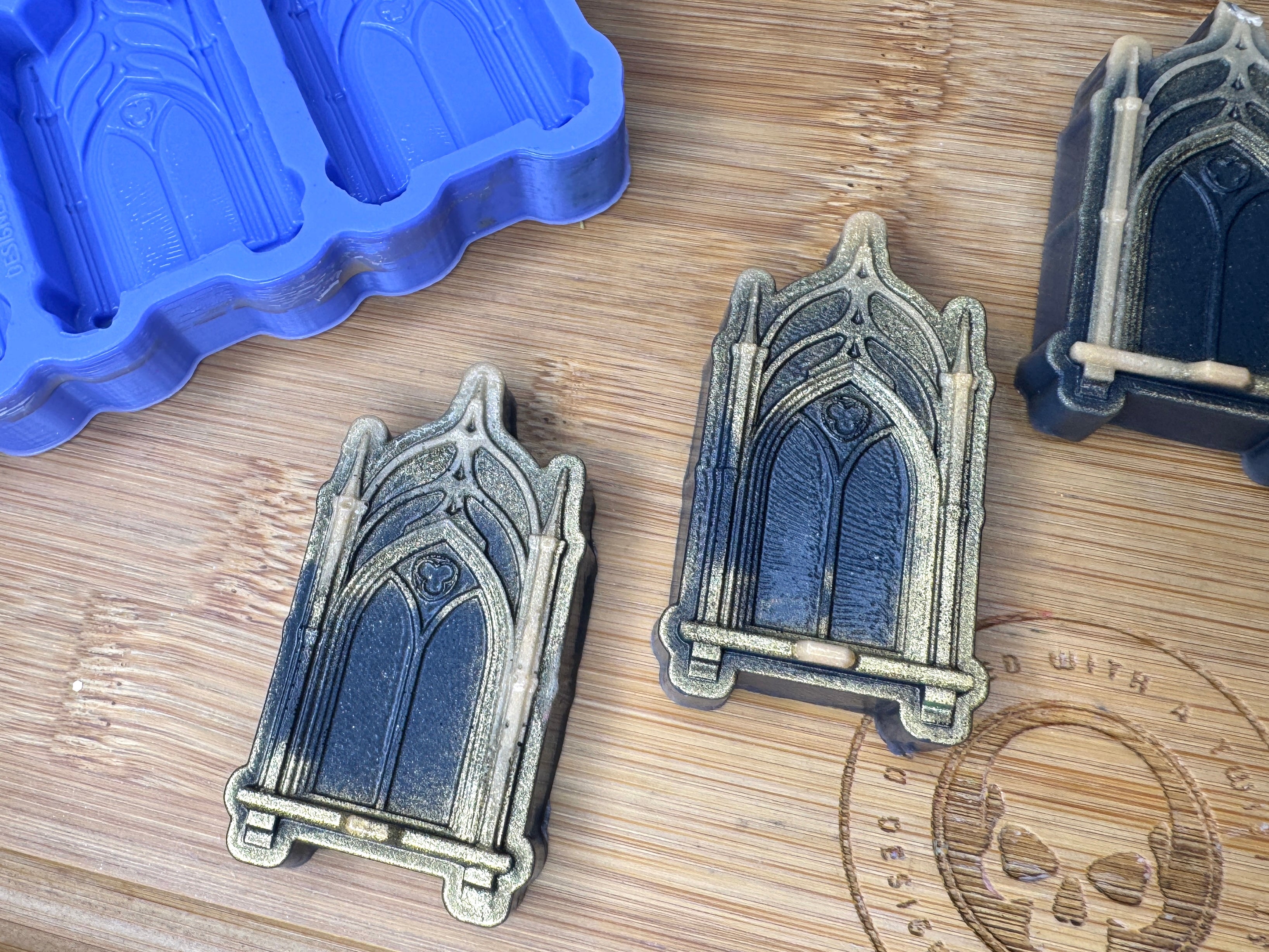 Gothic Window Silicone Mold Trio