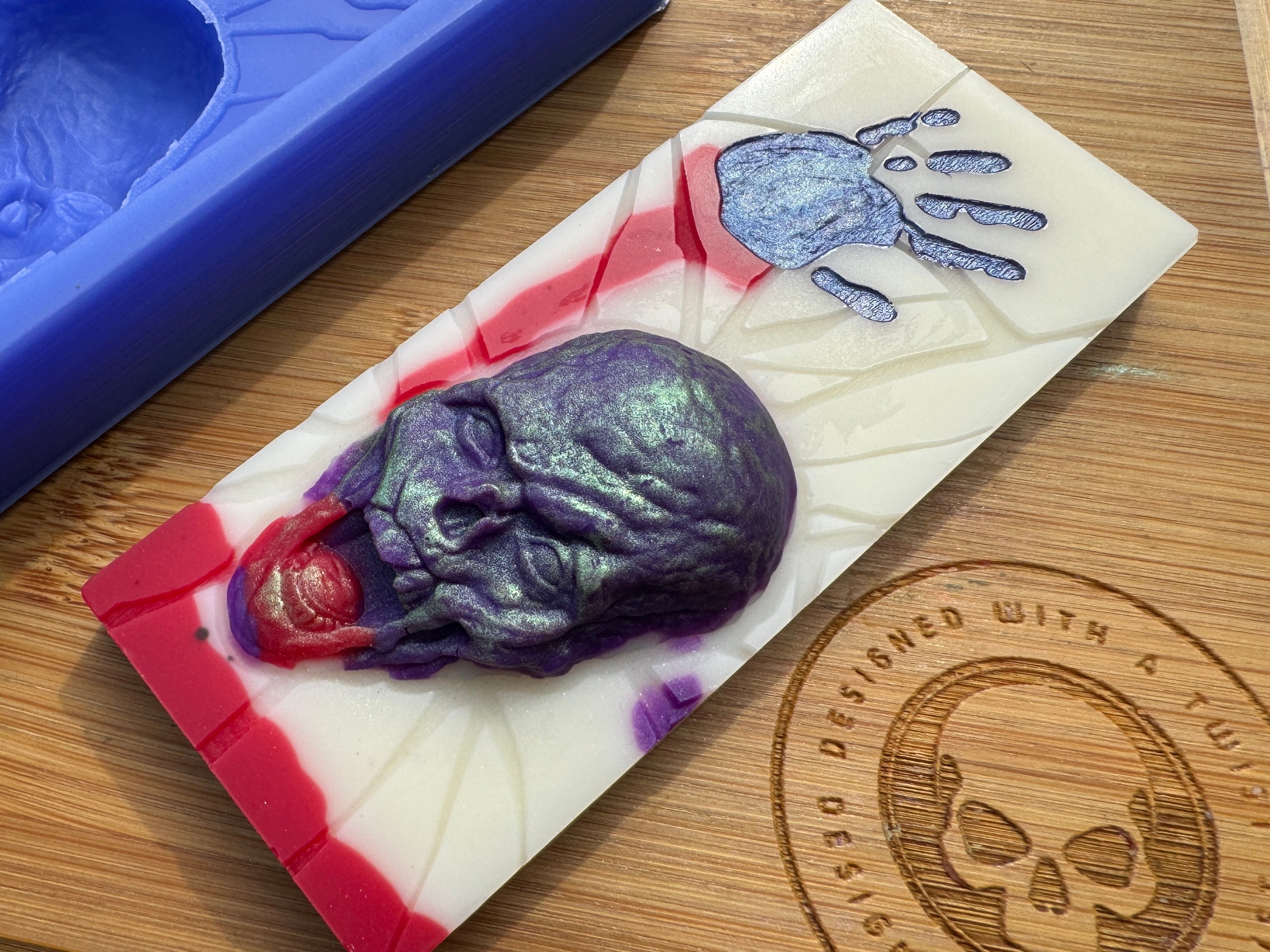 Zombie Head Snapbar Silicone Mold