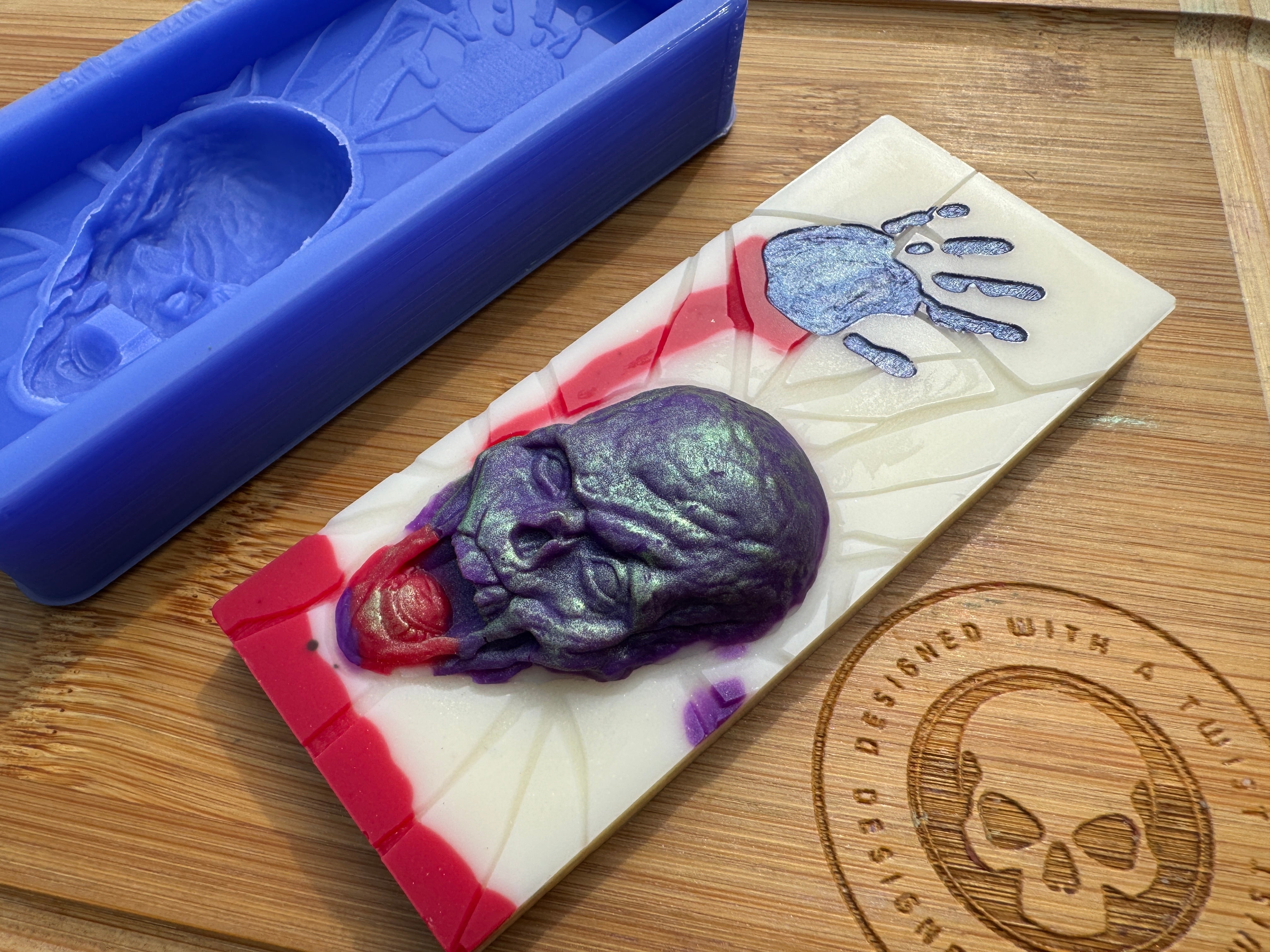 Zombie Head Snapbar Silicone Mold