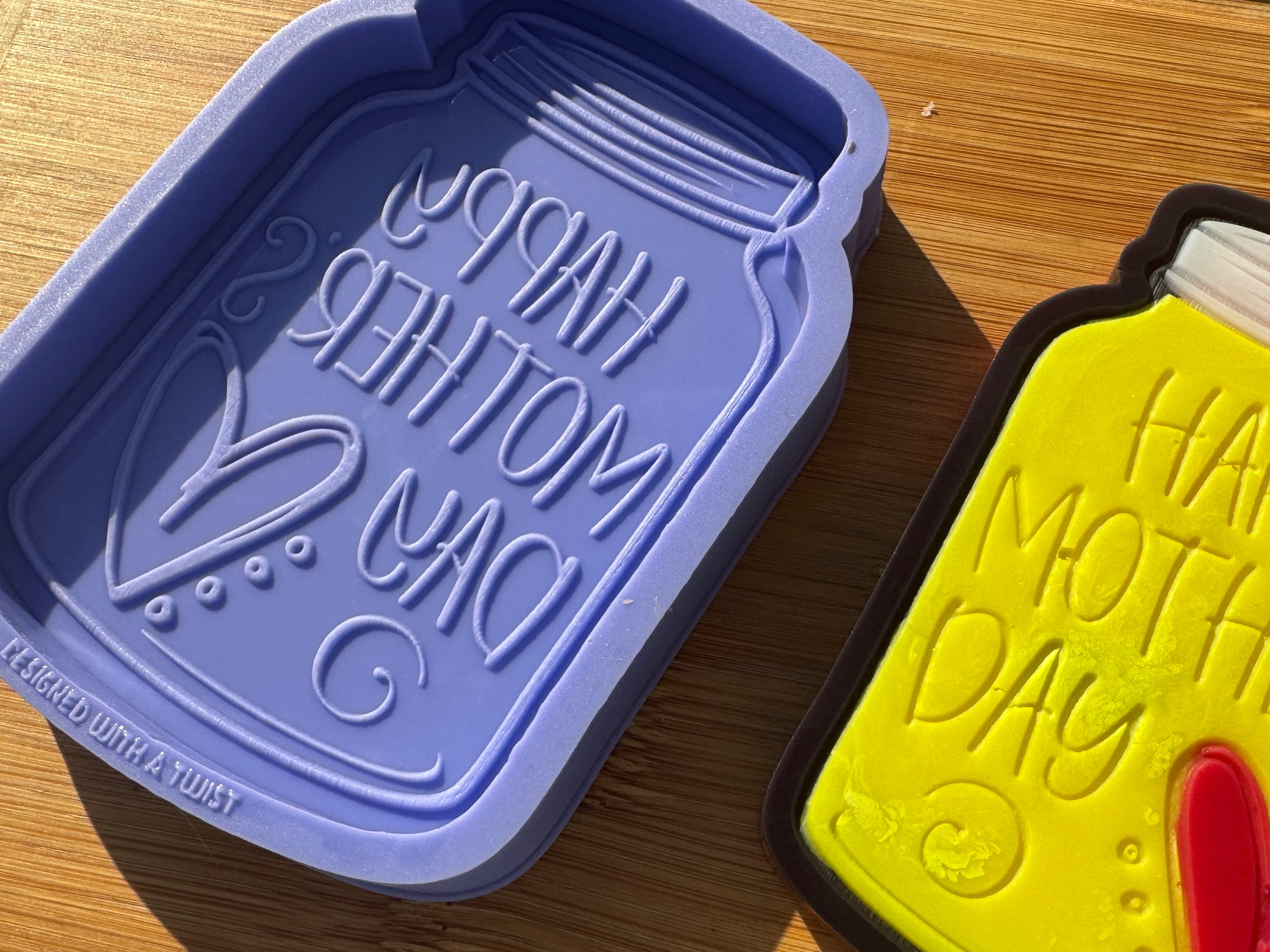 Large Mothers Day Jar Silicone Mold