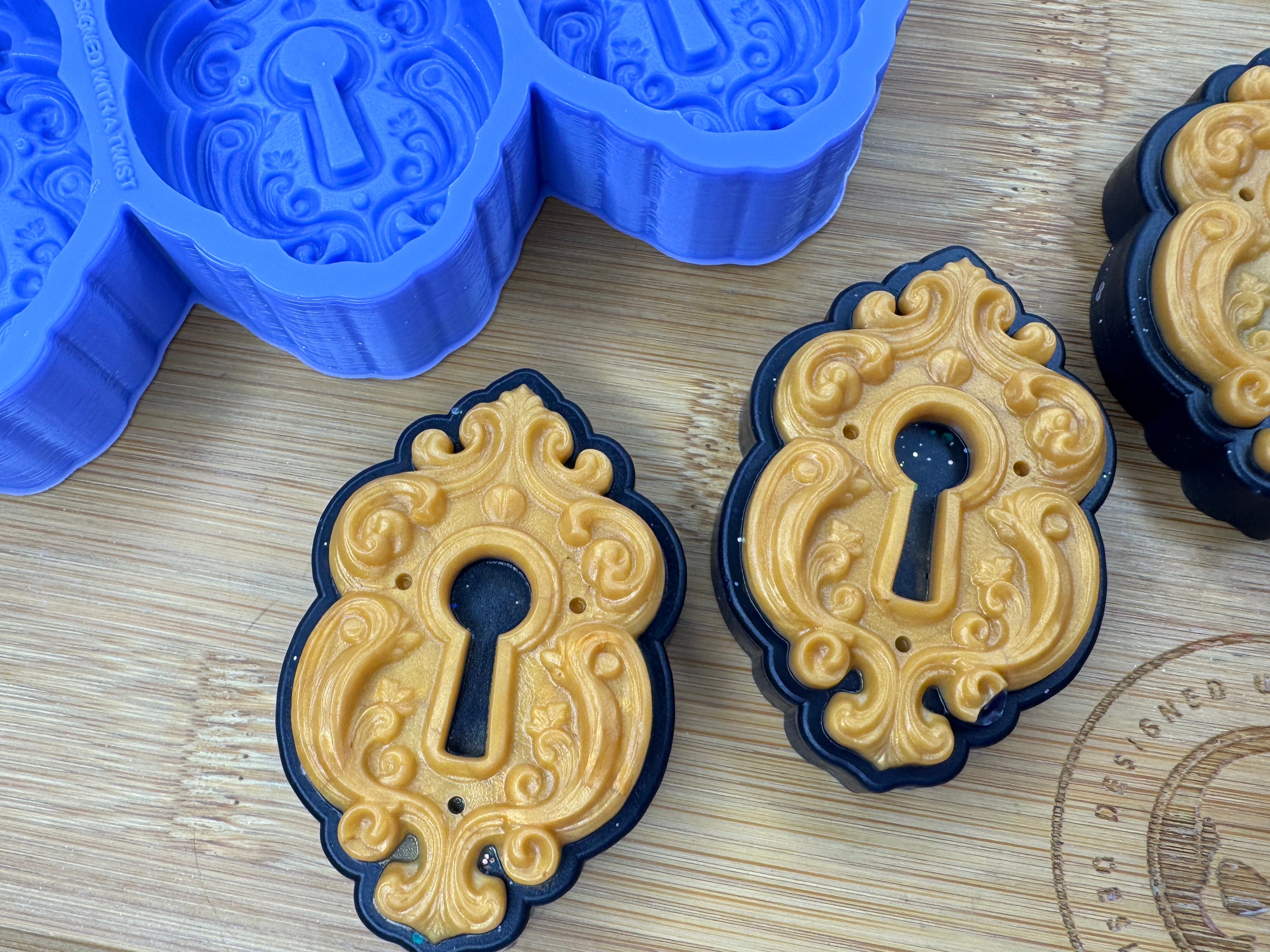 Enchanted Lock Silicone Mold Trio