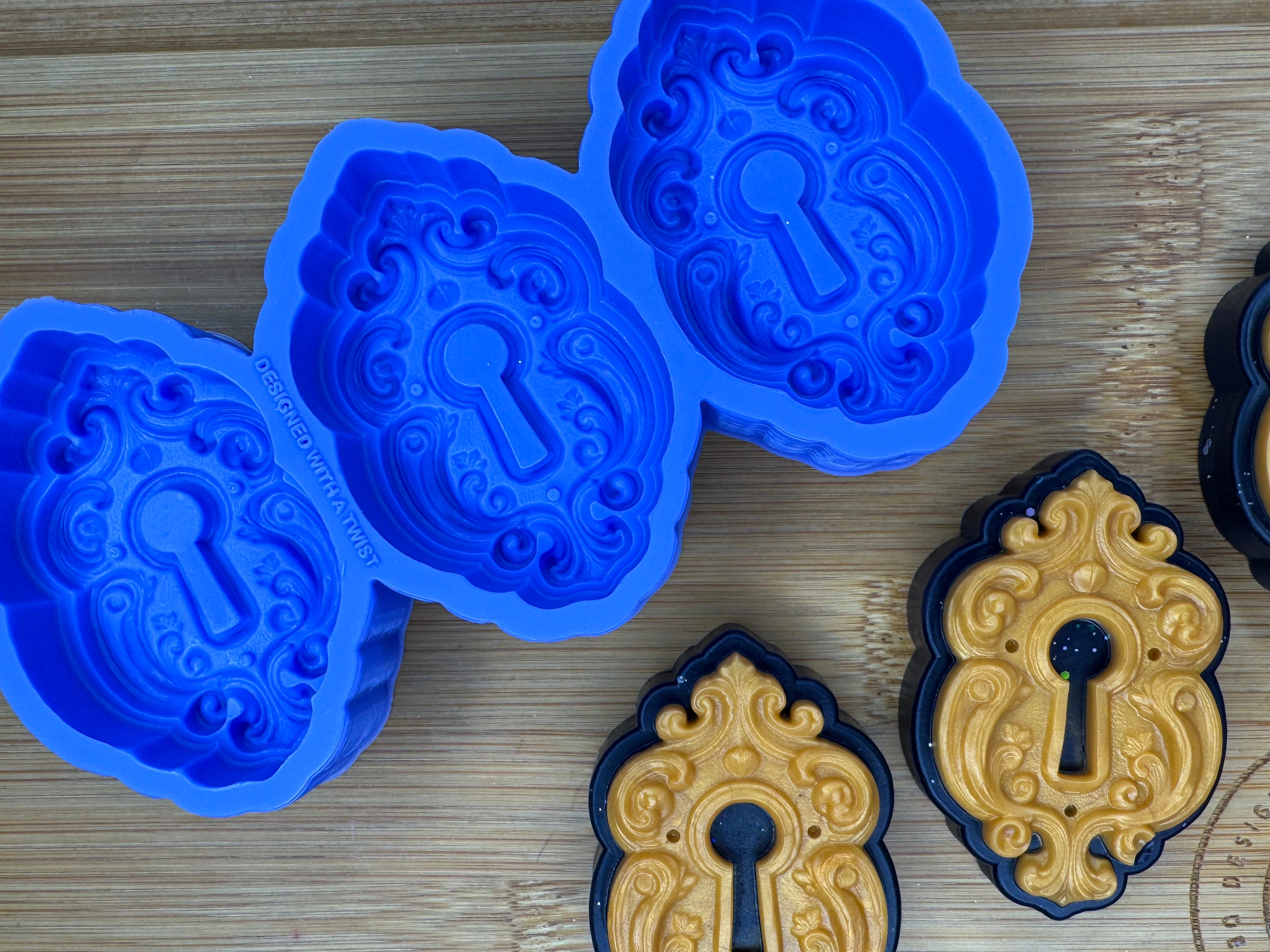 Enchanted Lock Silicone Mold Trio