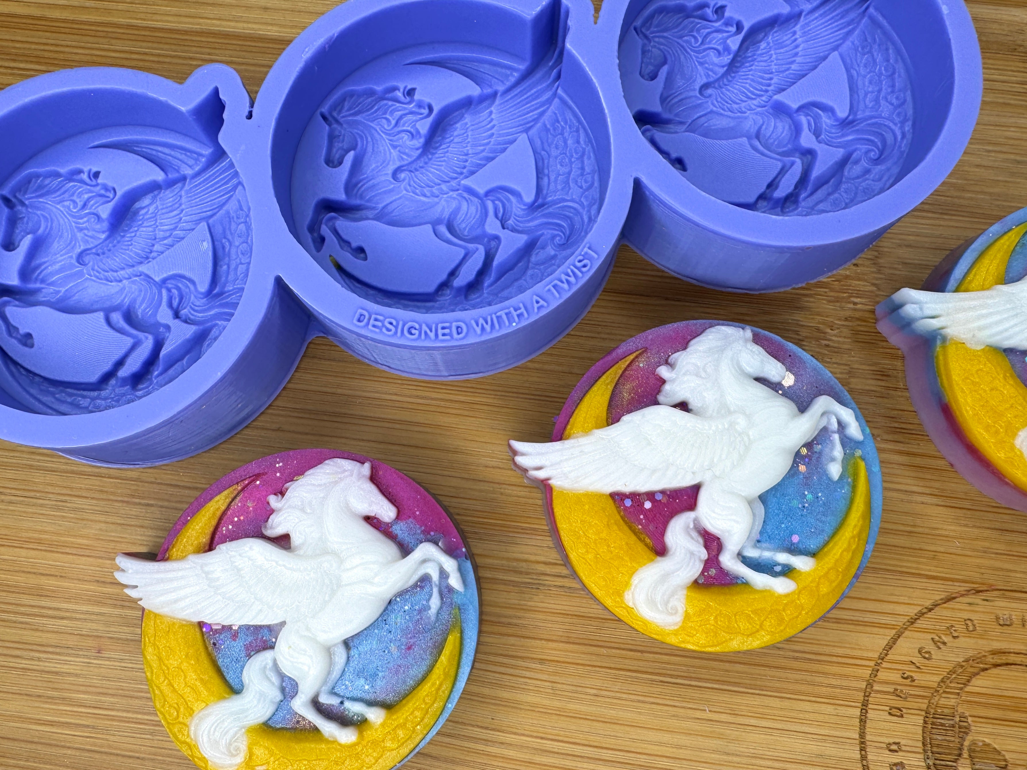 Pegasus Silicone Mold Trio