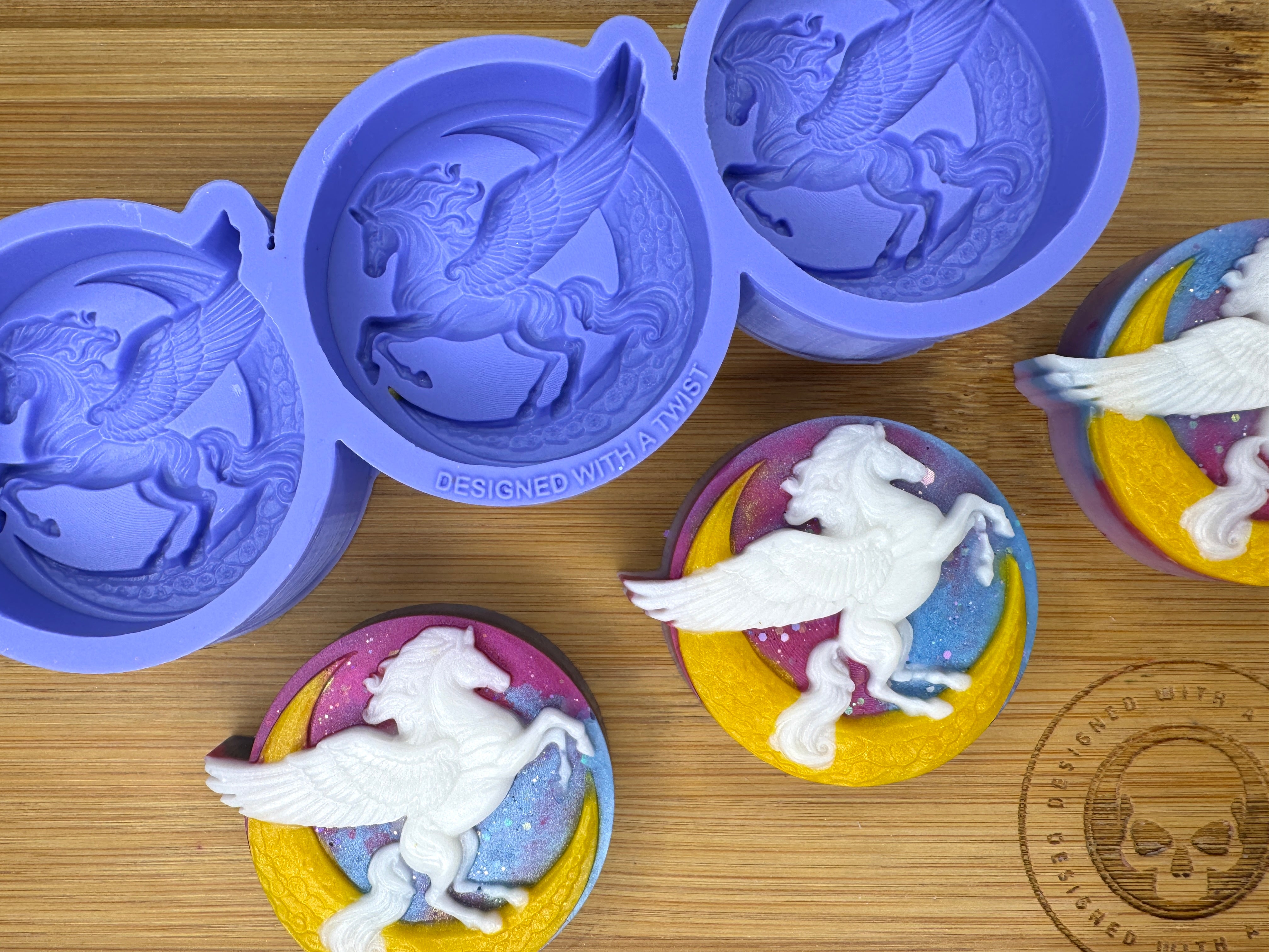 Pegasus Silicone Mold Trio