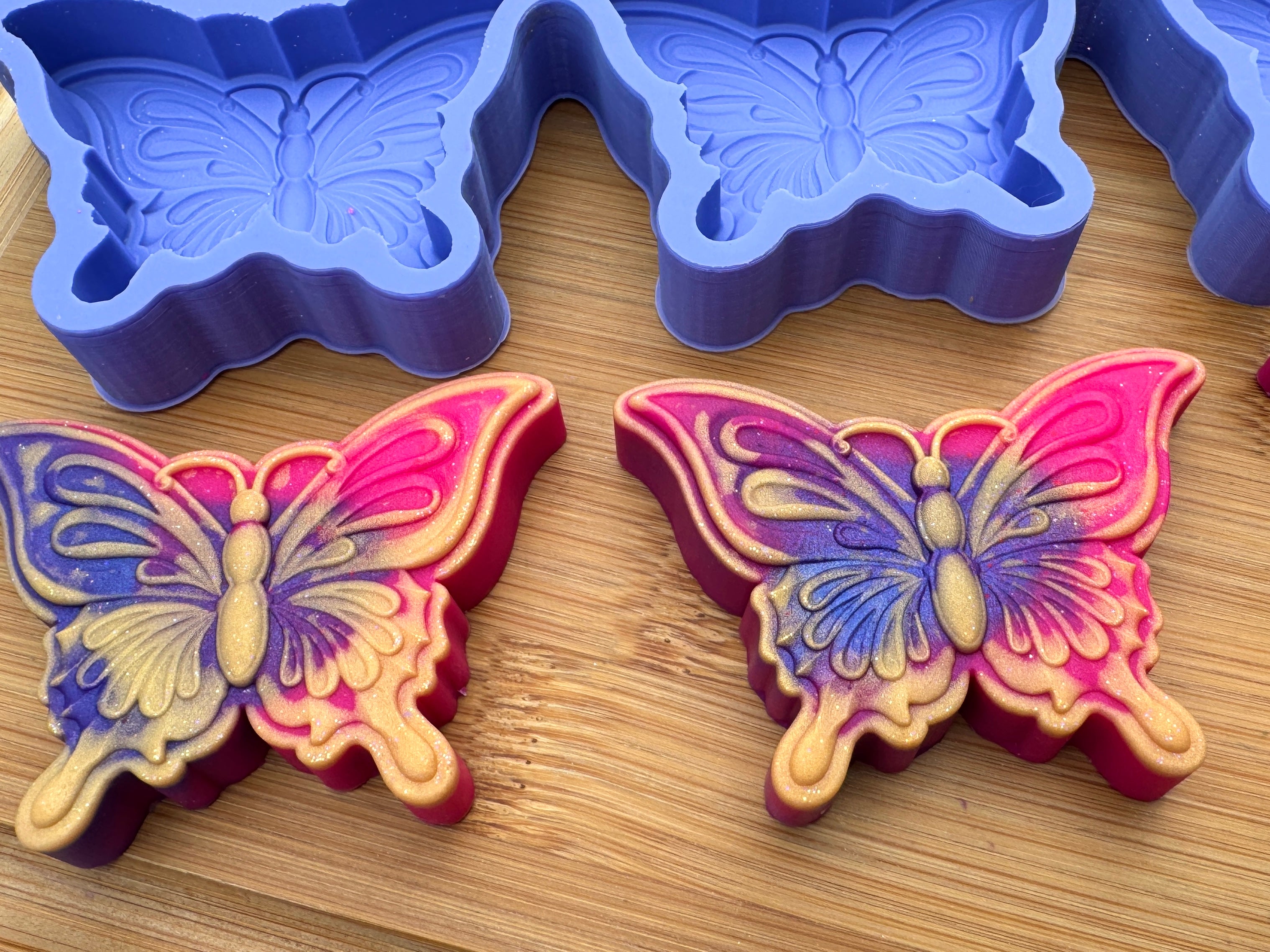 3D Butterfly Silicone Mold Trio