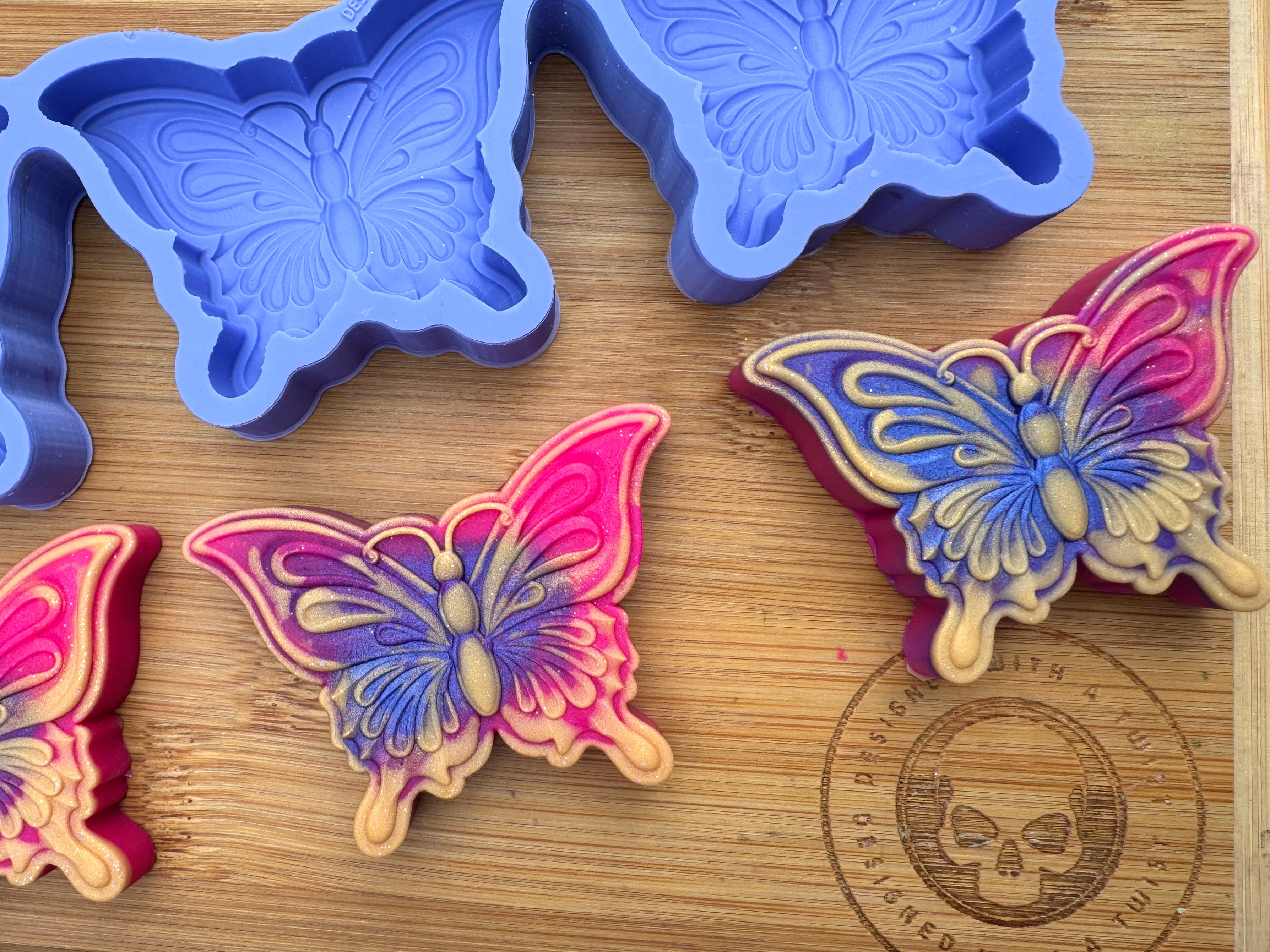 3D Butterfly Silicone Mold Trio