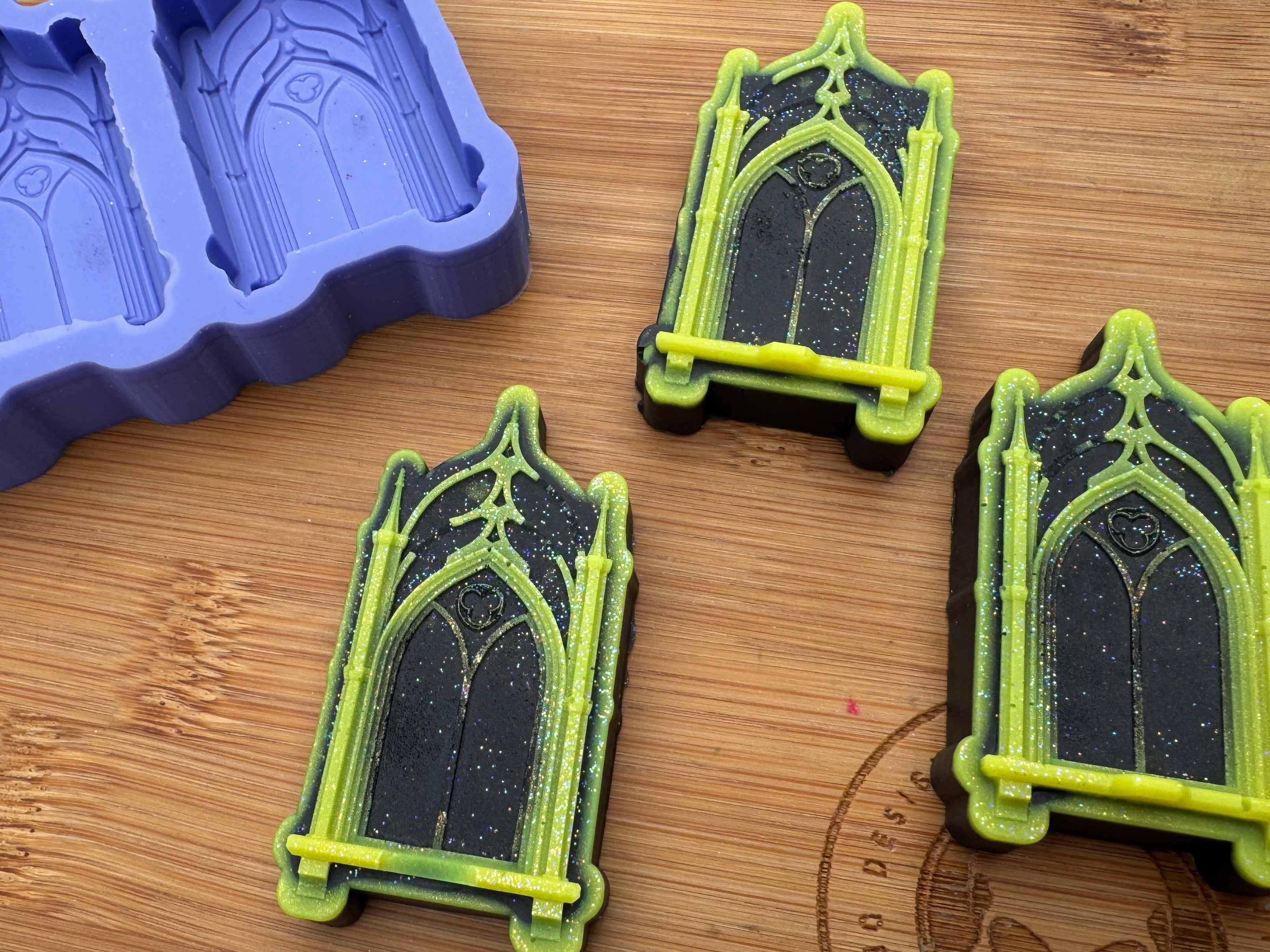 Gothic Window Silicone Mold Trio