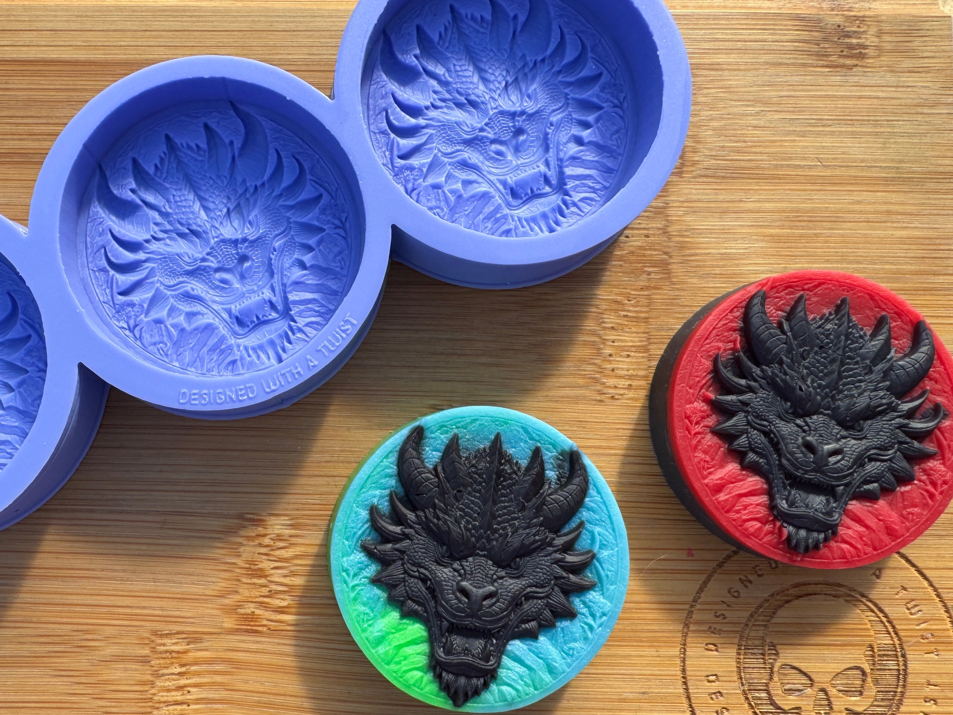 Fierce Dragon Silicone Mold Trio