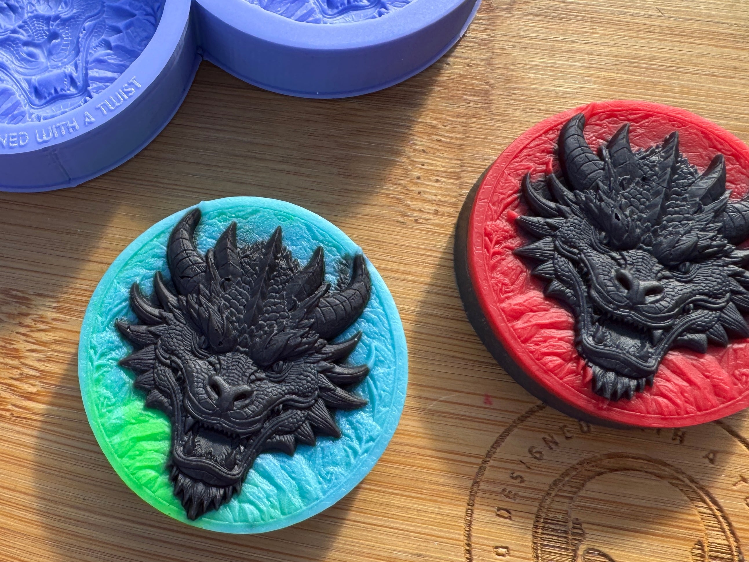 Fierce Dragon Silicone Mold Trio