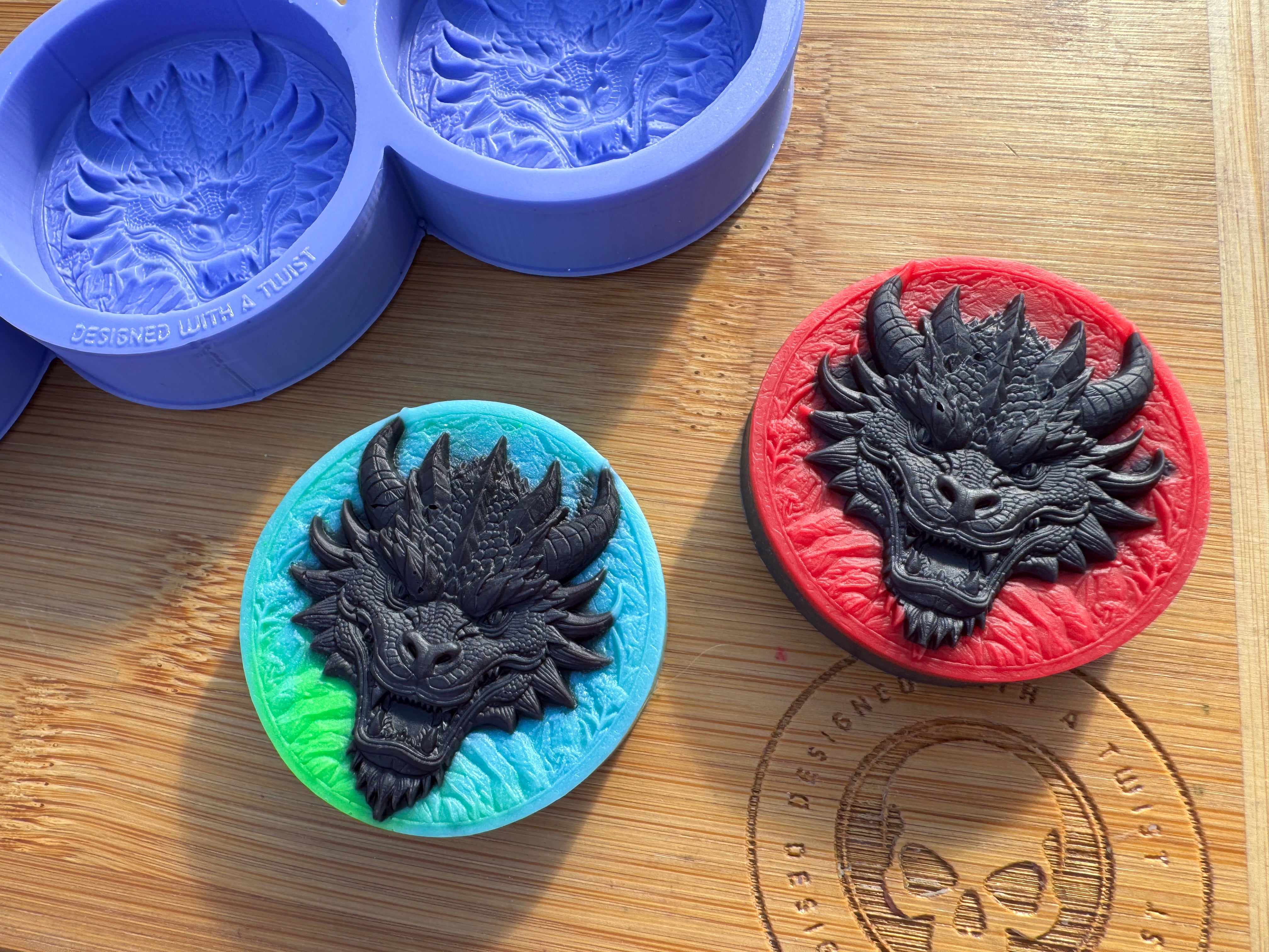 Fierce Dragon Silicone Mold Trio