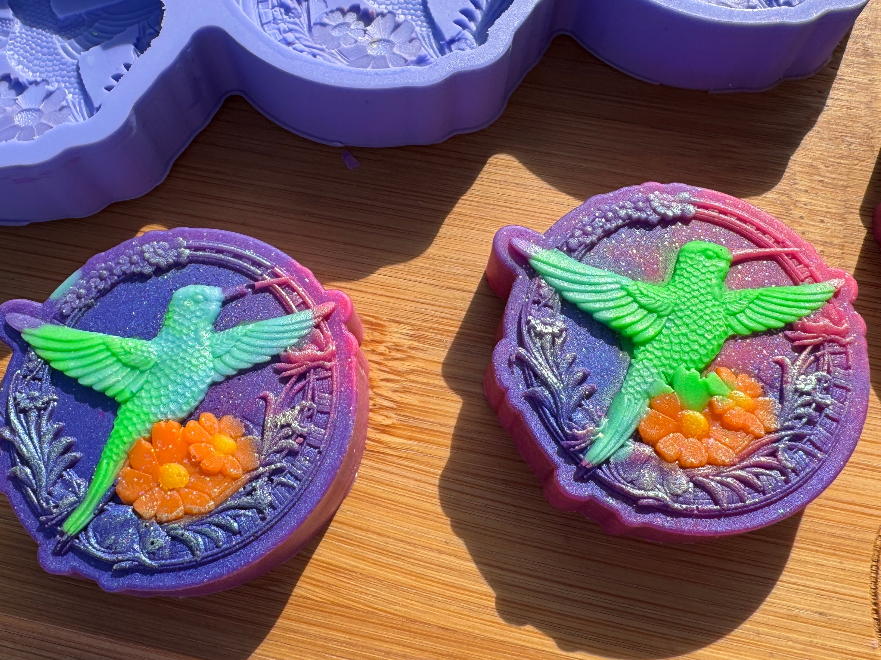 Hummingbird Silicone Mold Trio