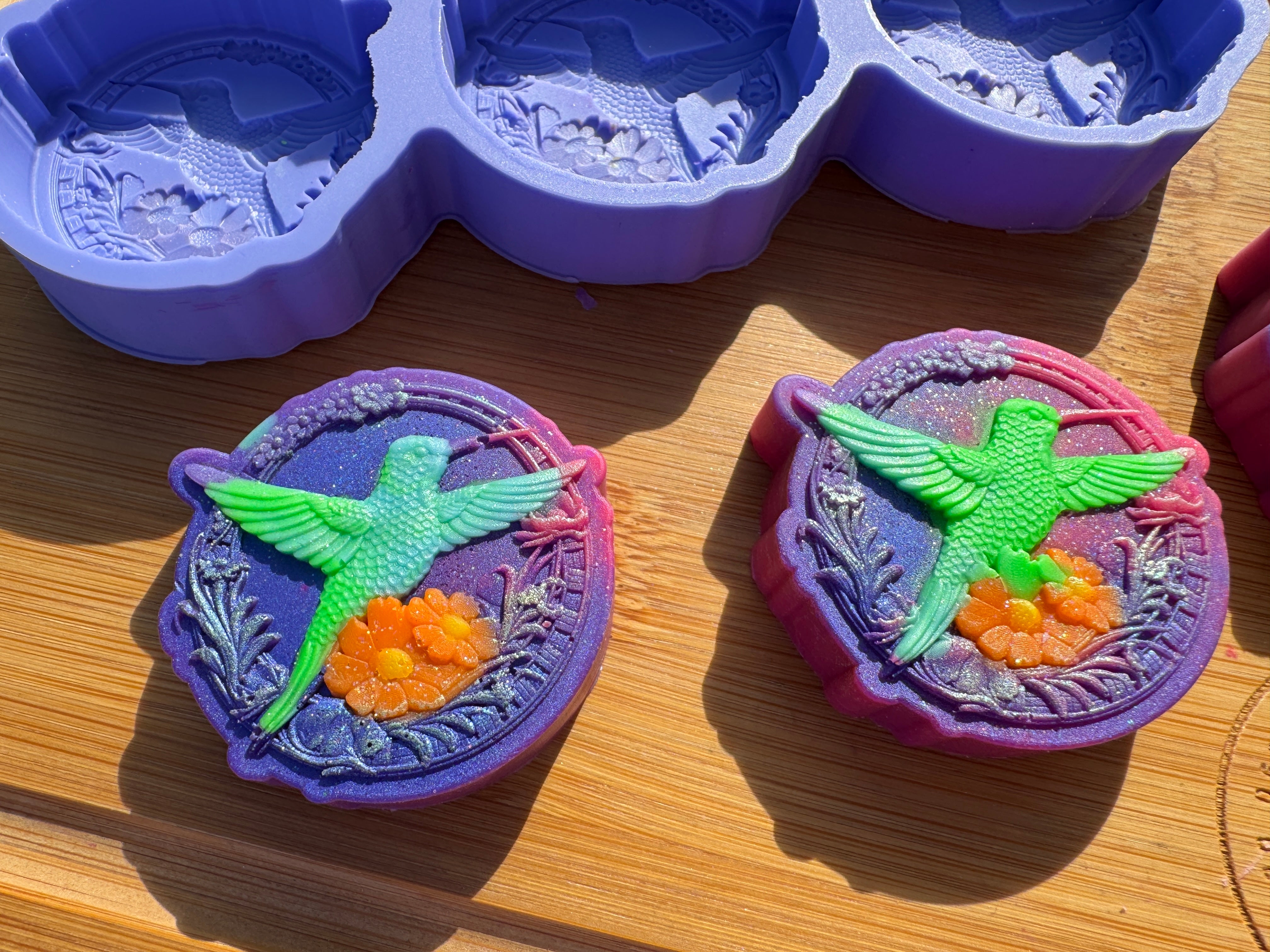 Hummingbird Silicone Mold Trio