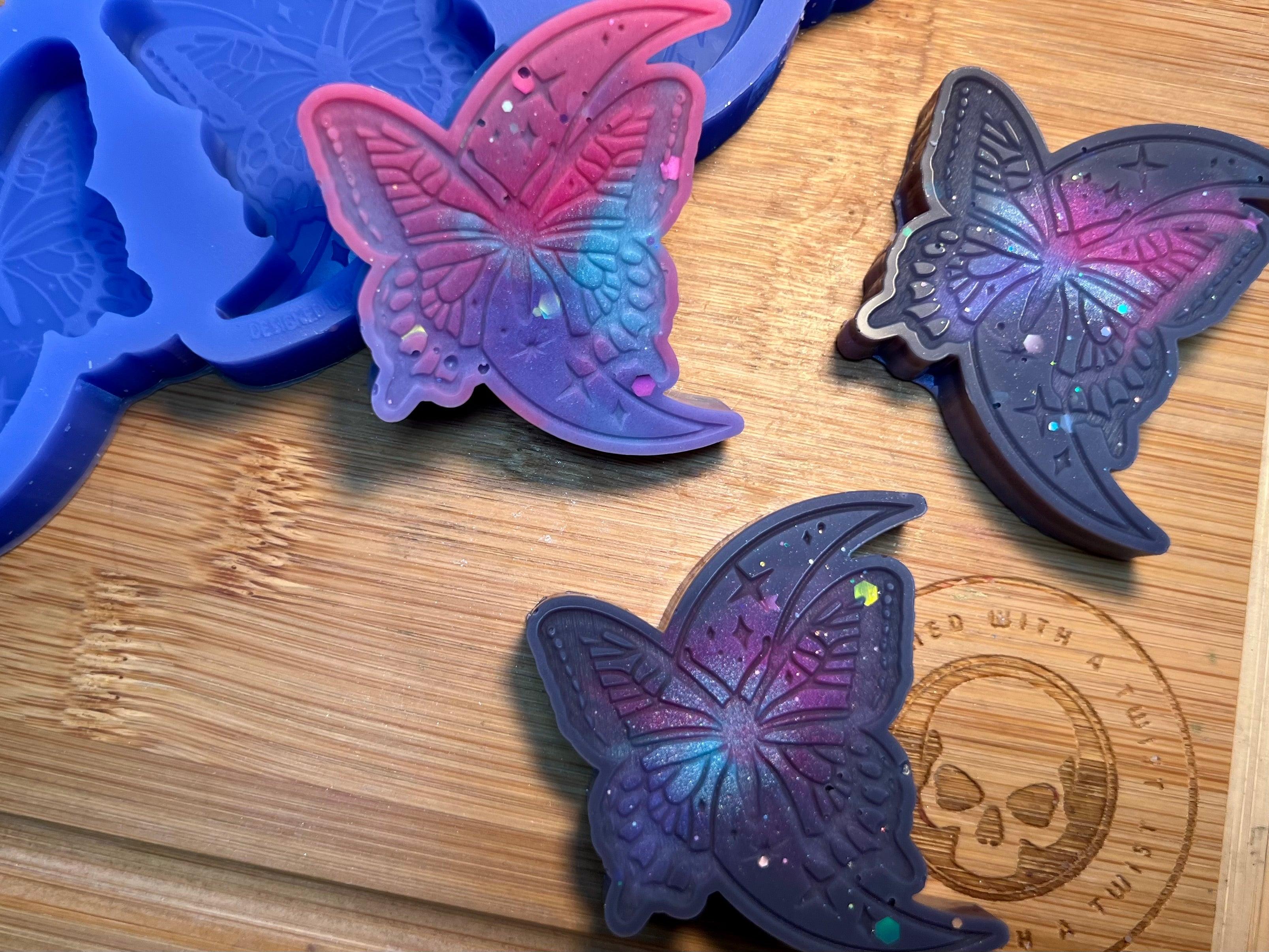 Butterfly Moon Silicone Mold - Designed with a Twist - Top quality silicone molds made in the UK.