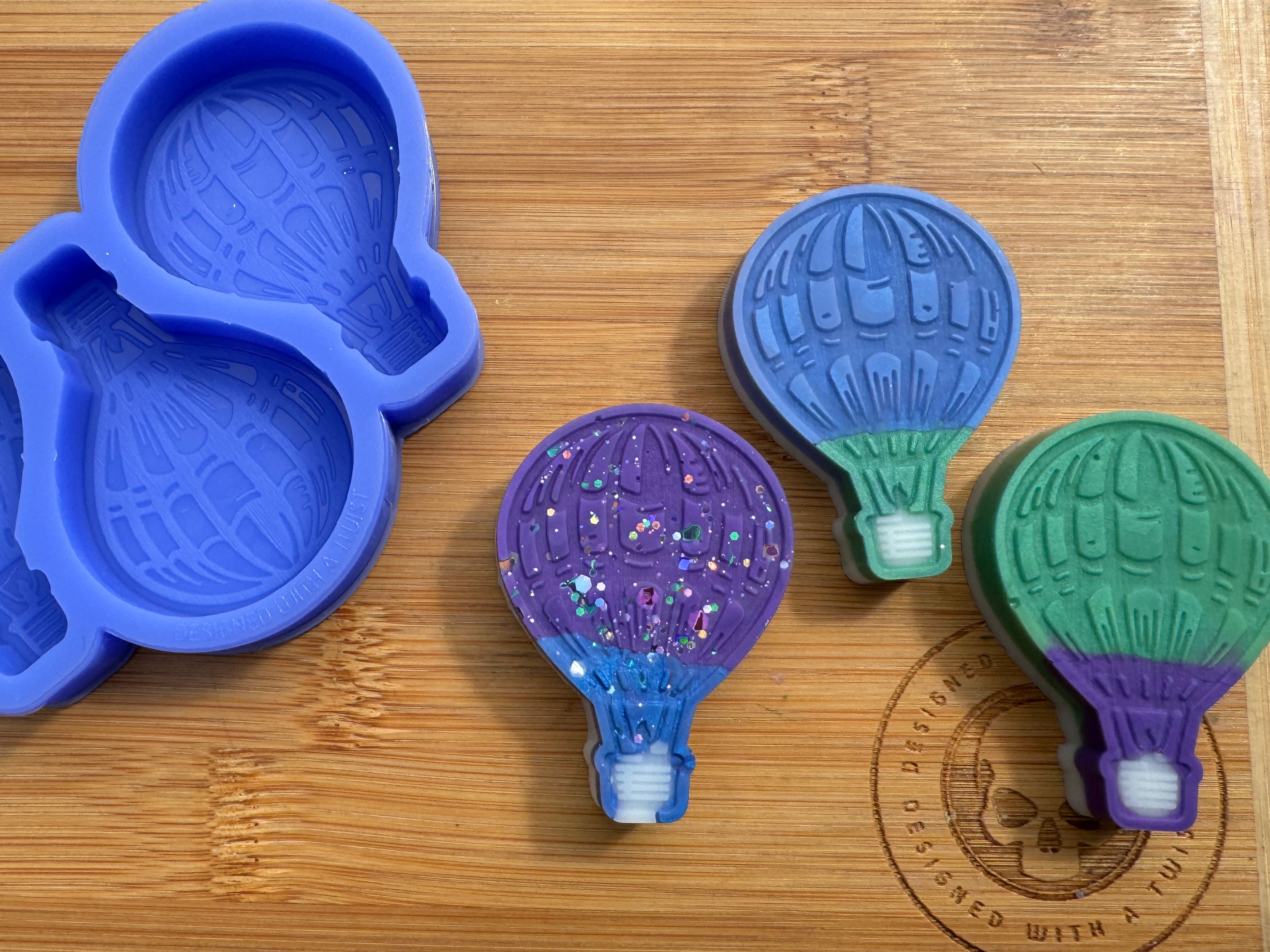 Hot Air Balloon Silicone Mold Trio