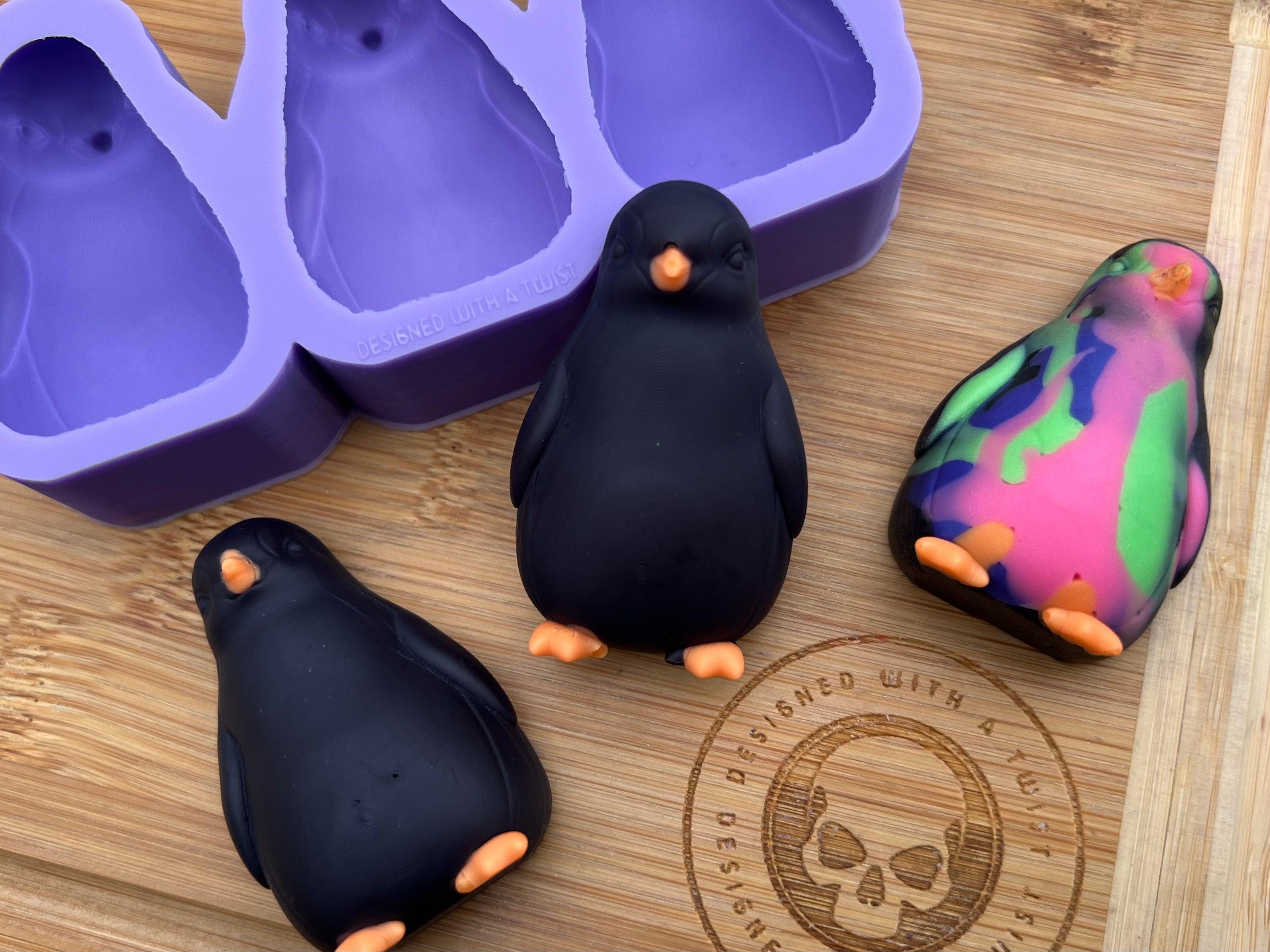 Penguin Wax Melt Silicone Mold - Designed with a Twist - Top quality silicone molds made in the UK.