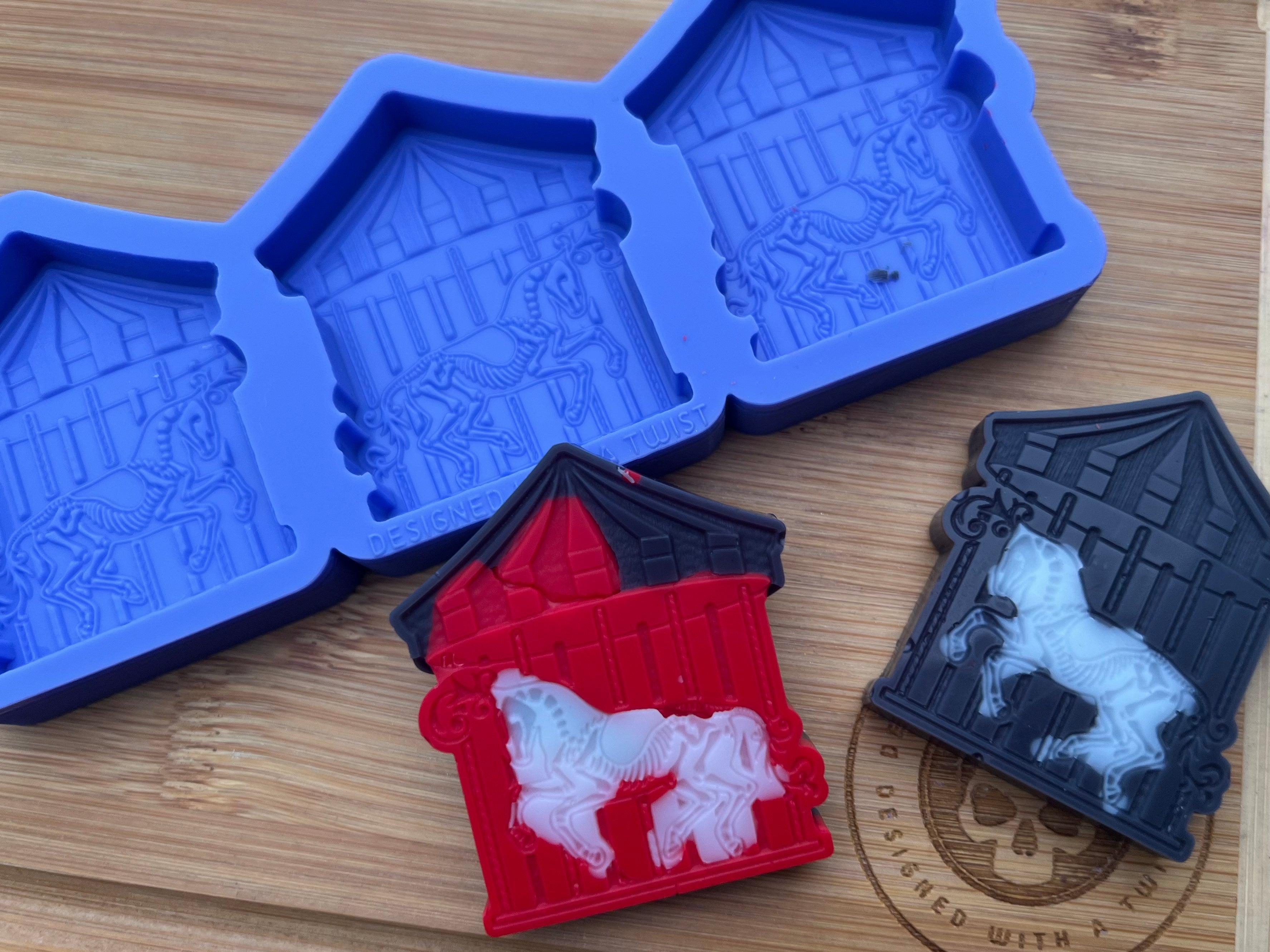 Haunted Carousel Wax Melt Silicone Mold - Designed with a Twist - Top quality silicone molds made in the UK.