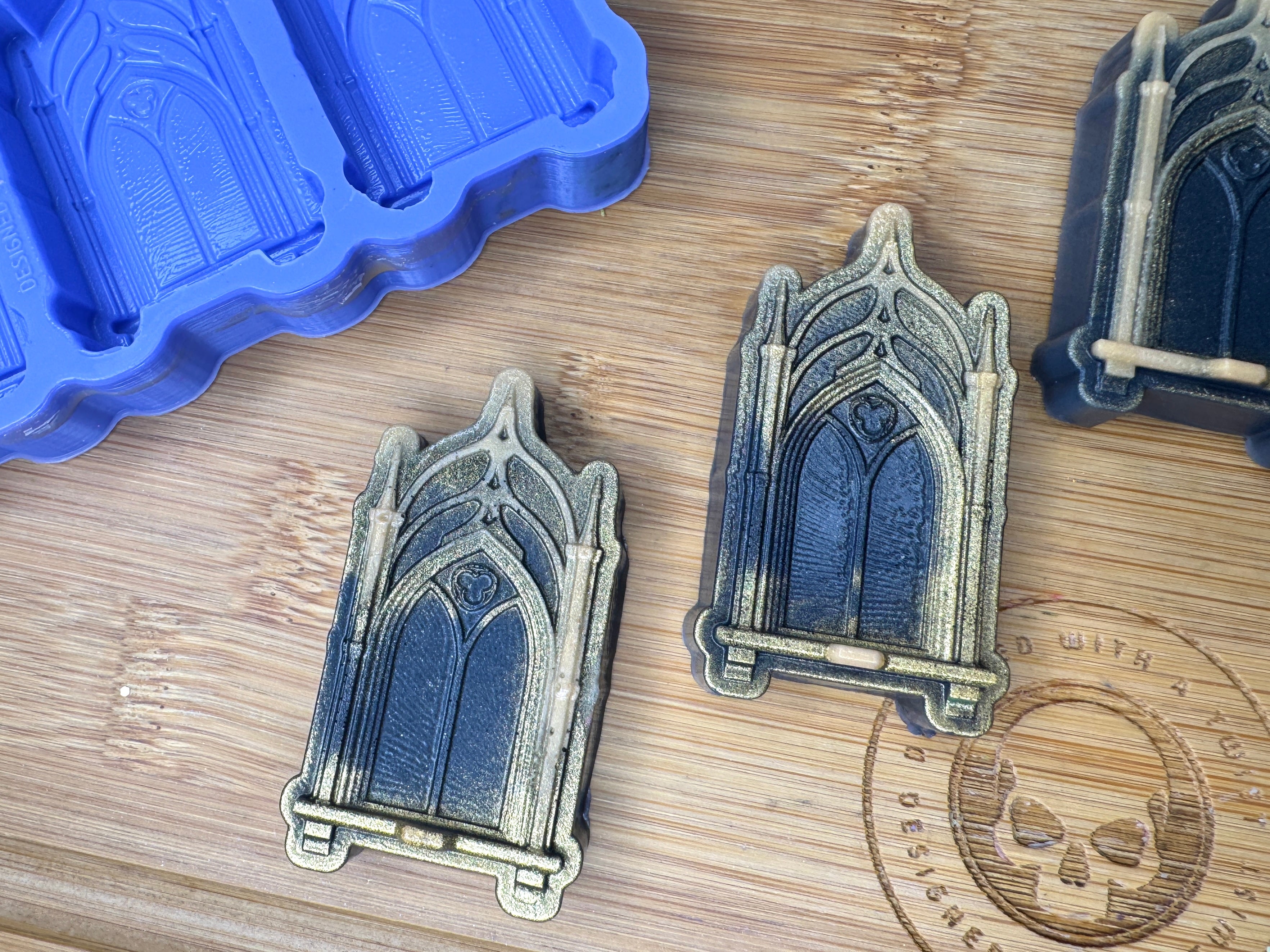 Gothic Window Silicone Mold Trio