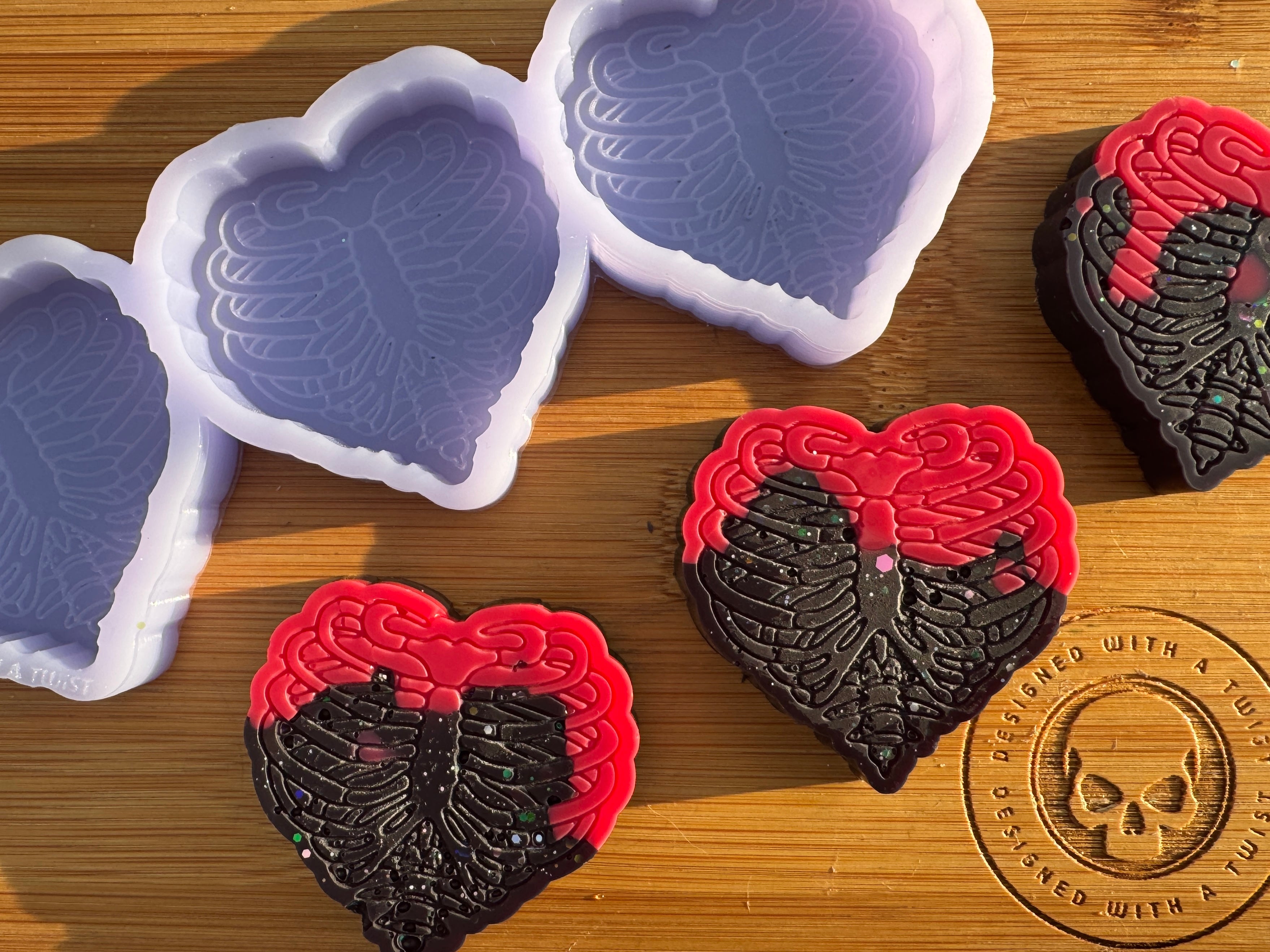 Ribcage Heart Silicone Mold