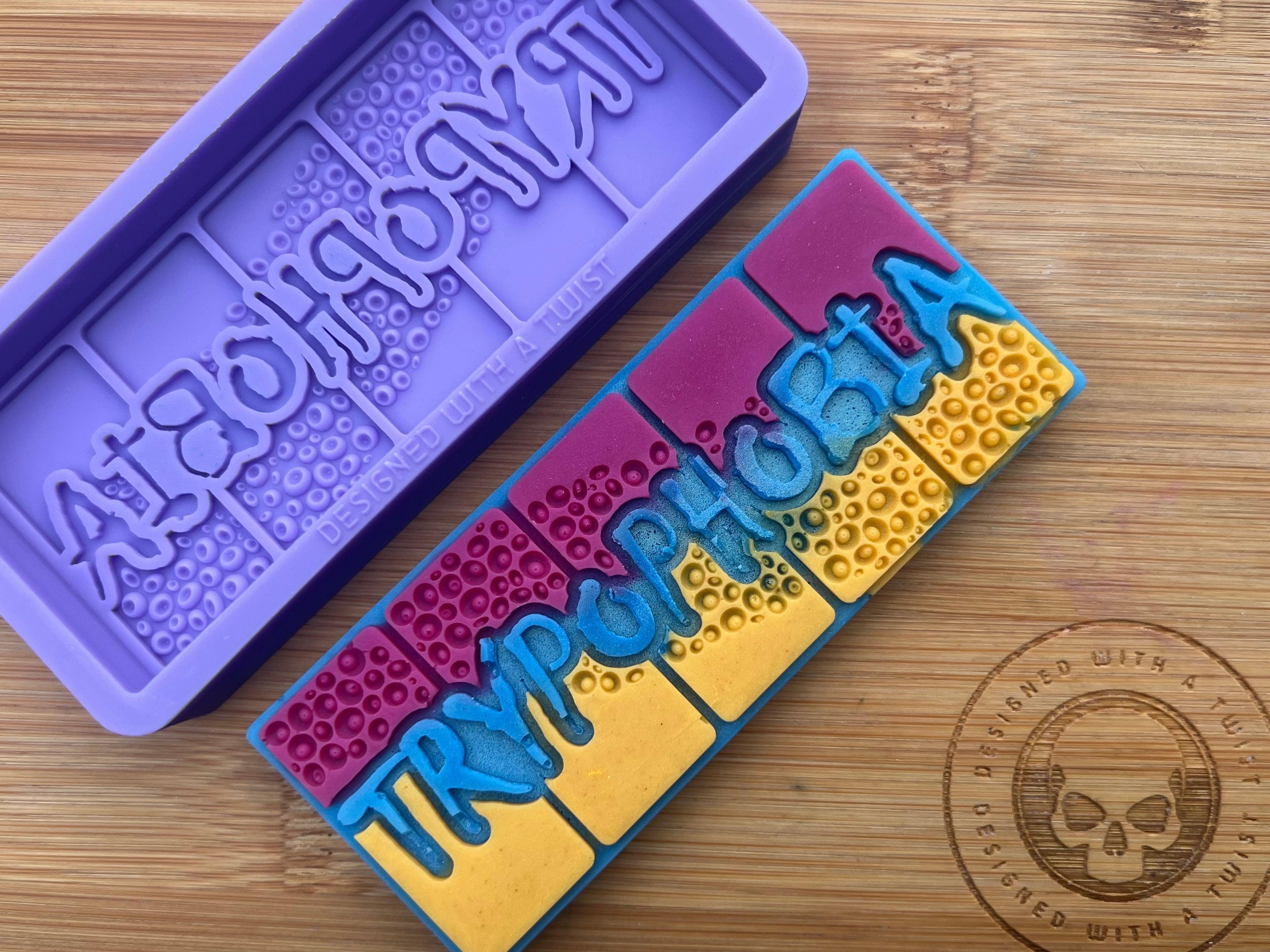 Trypophobia Snapbar Silicone Mold - Designed with a Twist - Top quality silicone molds made in the UK.