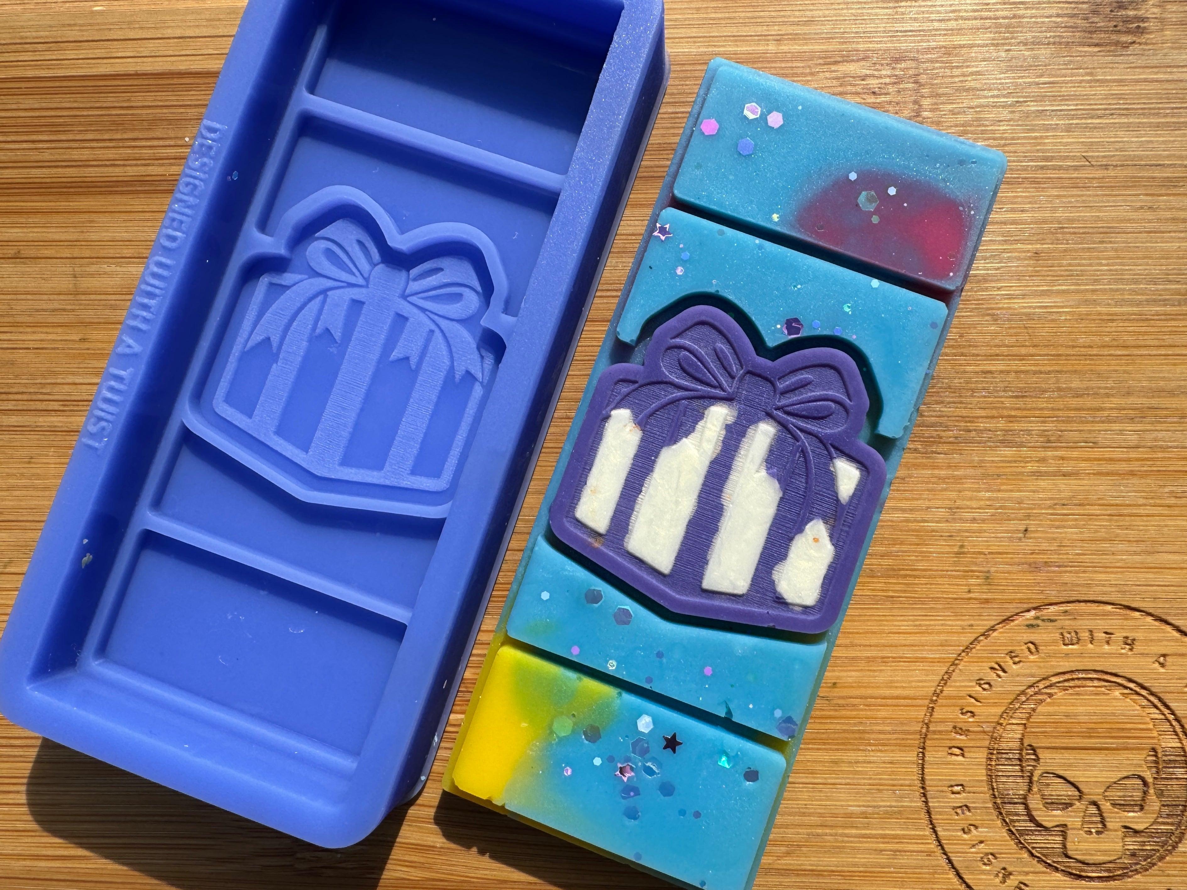 Birthday Present Snapbar Silicone Mold - Designed with a Twist - Top quality silicone molds made in the UK.