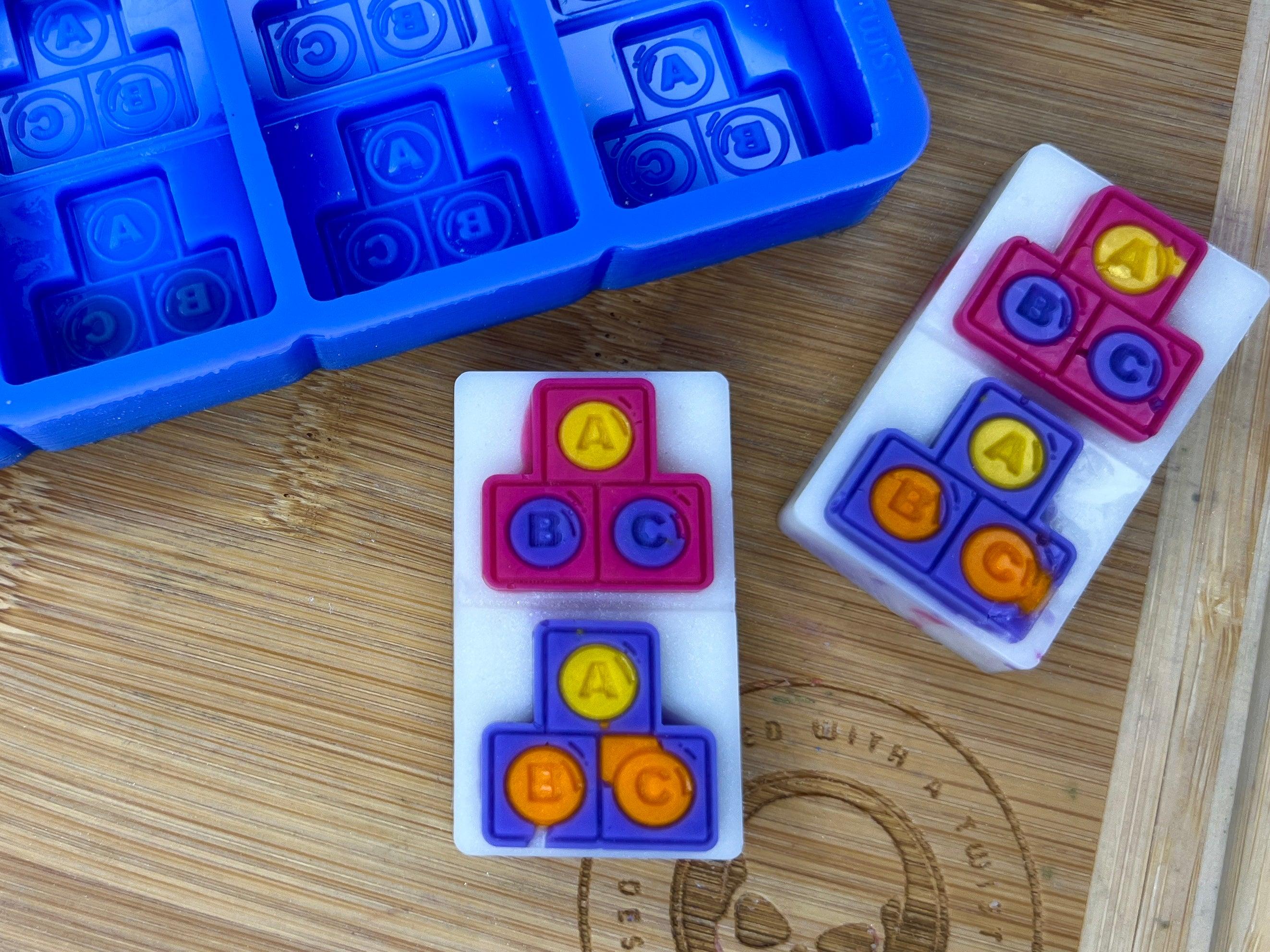 Alphabet Blocks Silicone Mold - HoBa Edition - Designed with a Twist - Top quality silicone molds made in the UK.