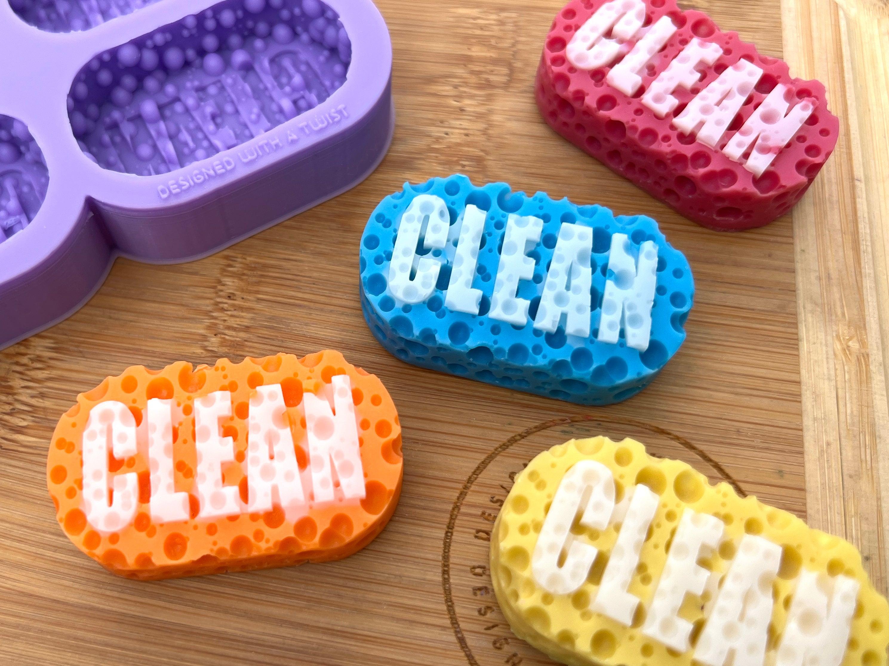 Clean Sponge Silicone Mold - HoBa Edition - Designed with a Twist - Top quality silicone molds made in the UK.