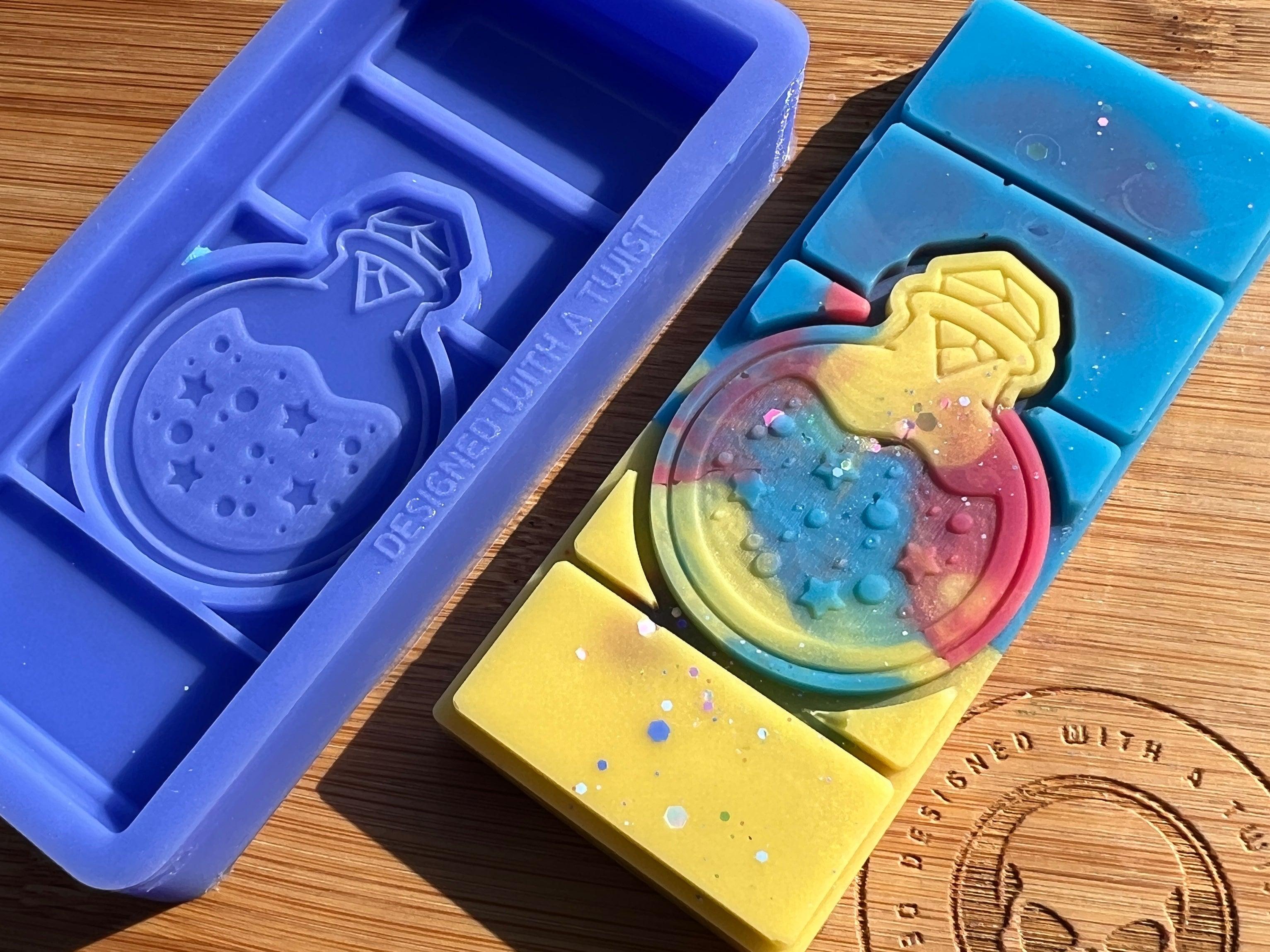 Moon Water Snapbar Silicone Mold - Designed with a Twist - Top quality silicone molds made in the UK.