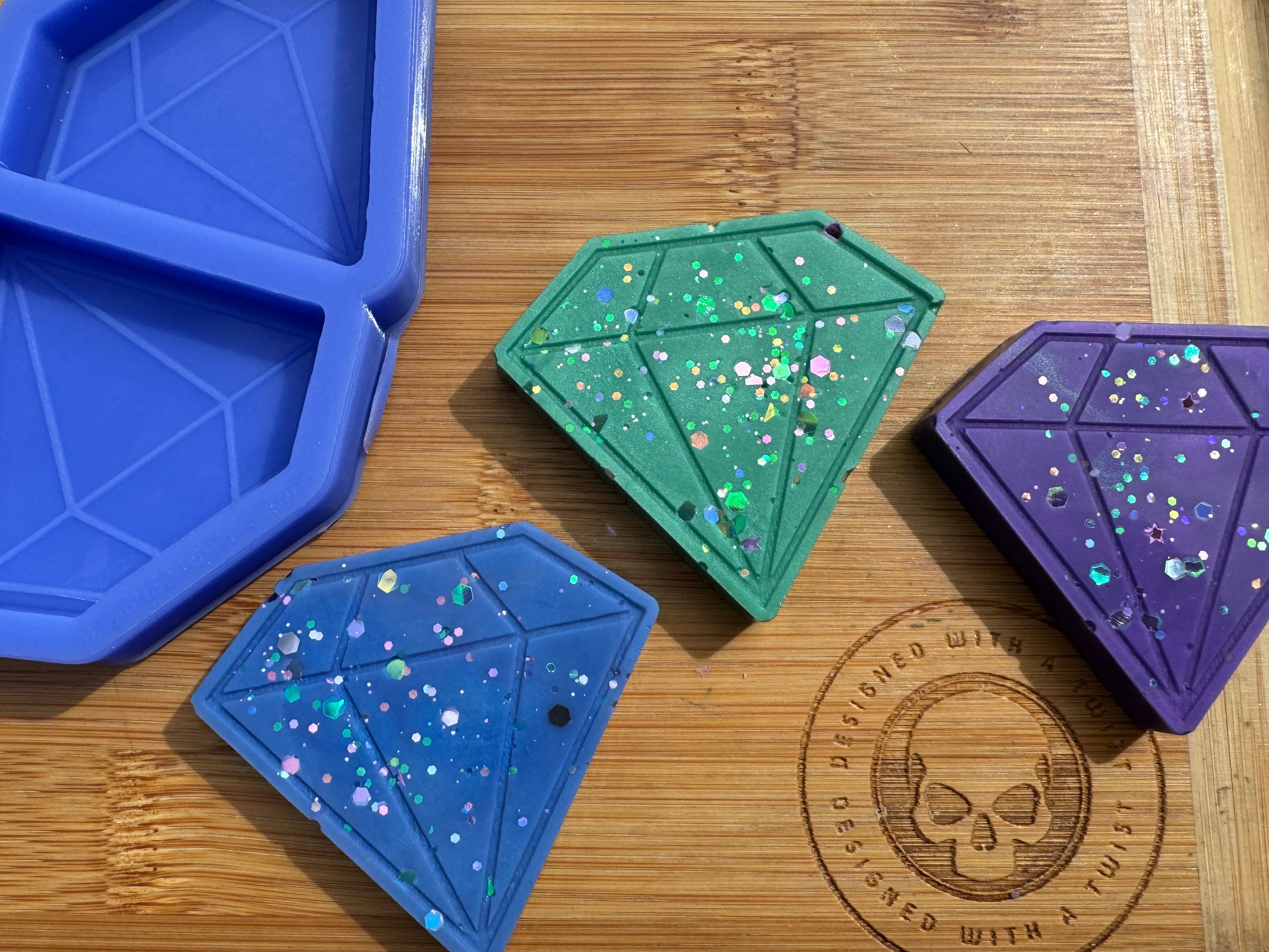 Diamond Silicone Mold Trio