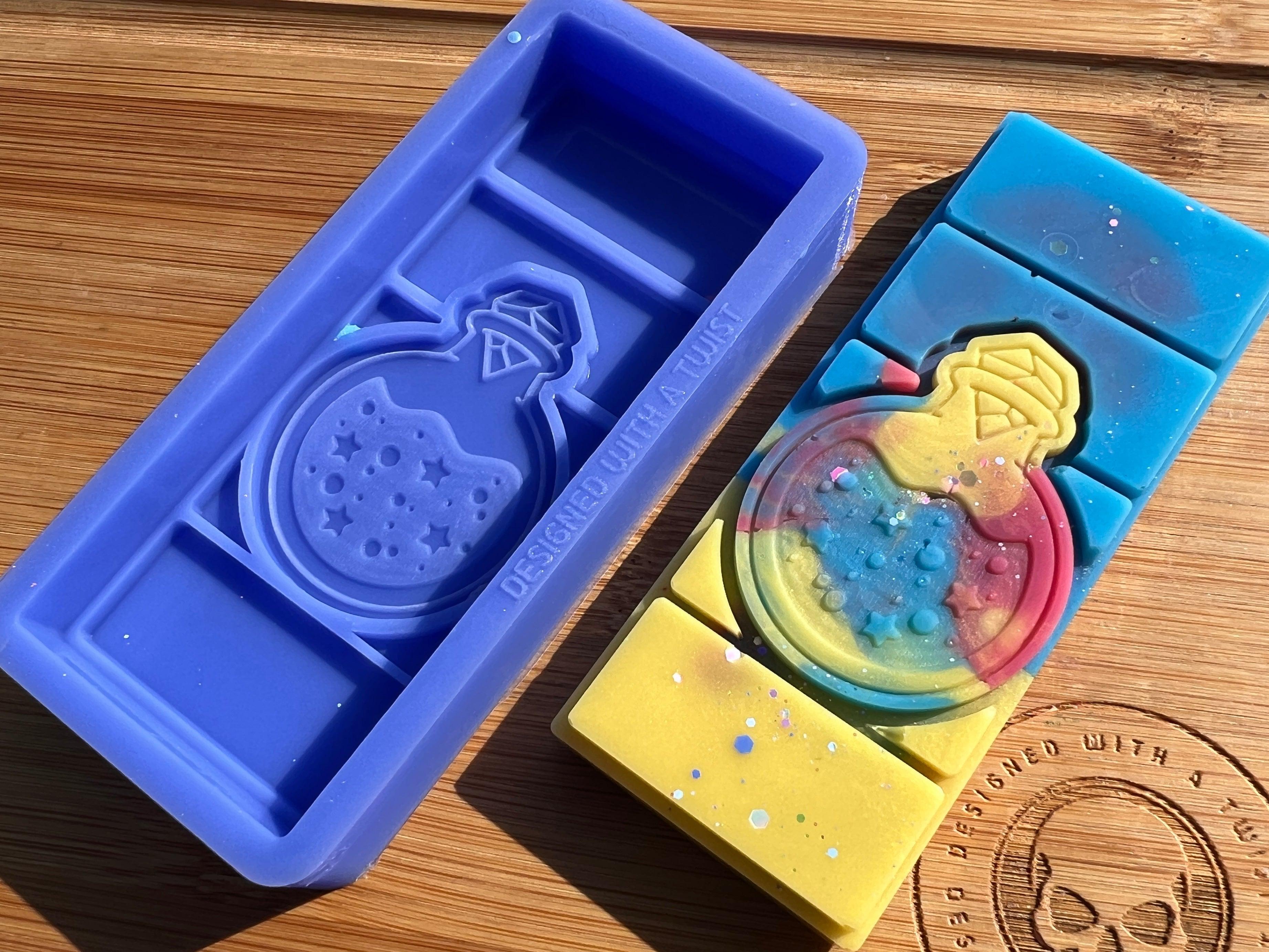 Moon Water Snapbar Silicone Mold - Designed with a Twist - Top quality silicone molds made in the UK.