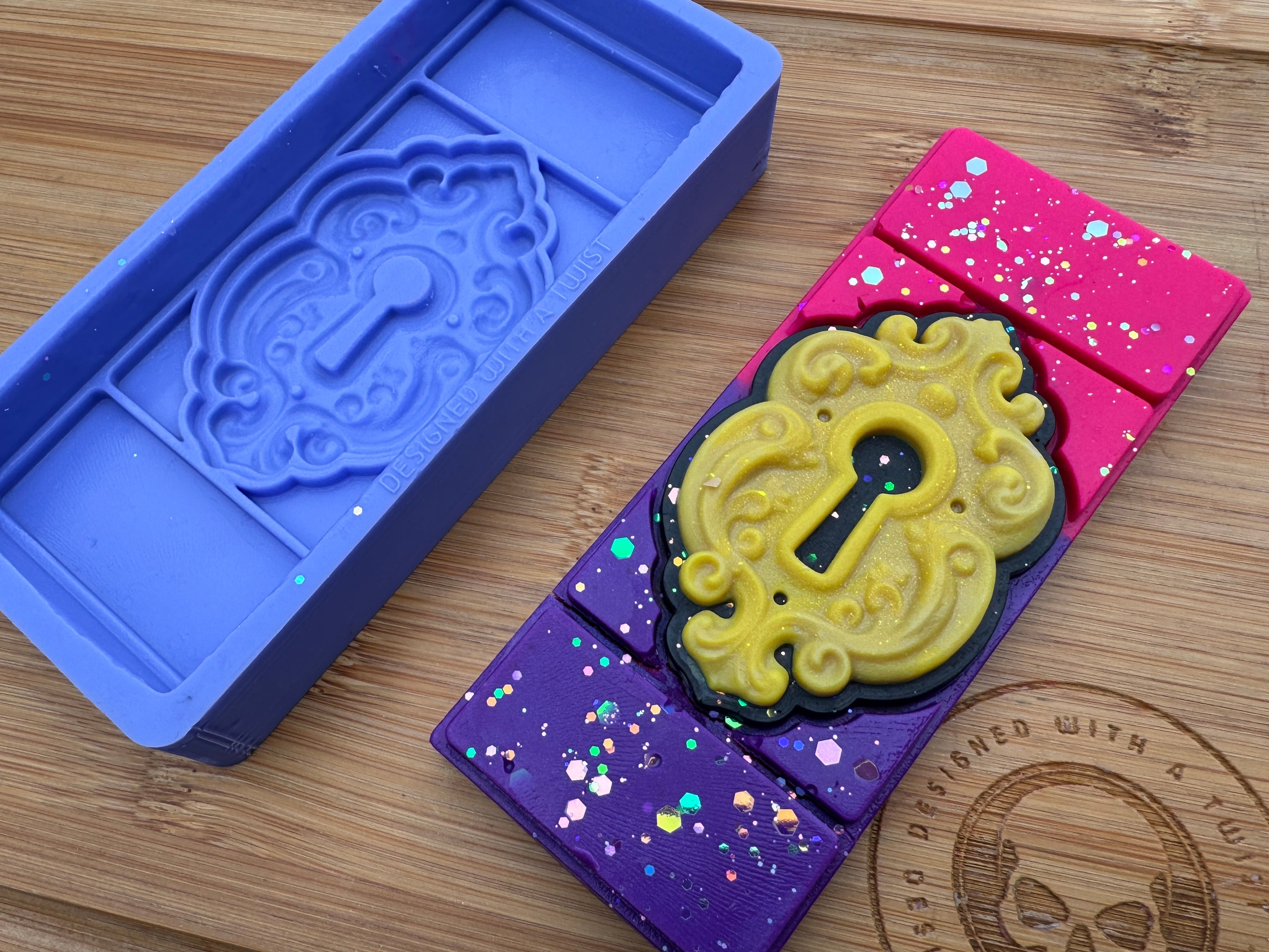 Enchanted Lock Snap Bar Silicone Mold