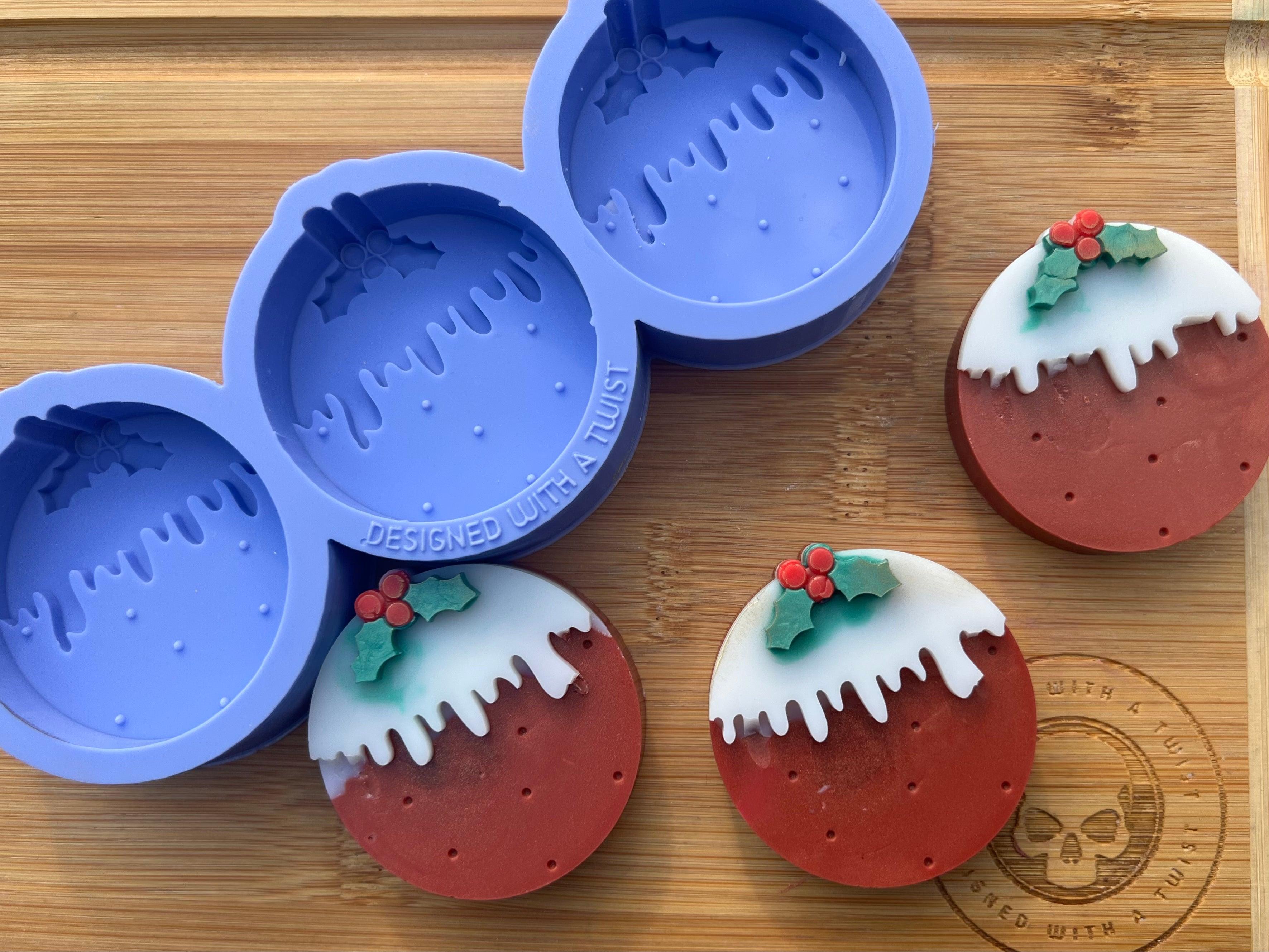 Christmas Pudding Silicone Mold - Designed with a Twist - Top quality silicone molds made in the UK.