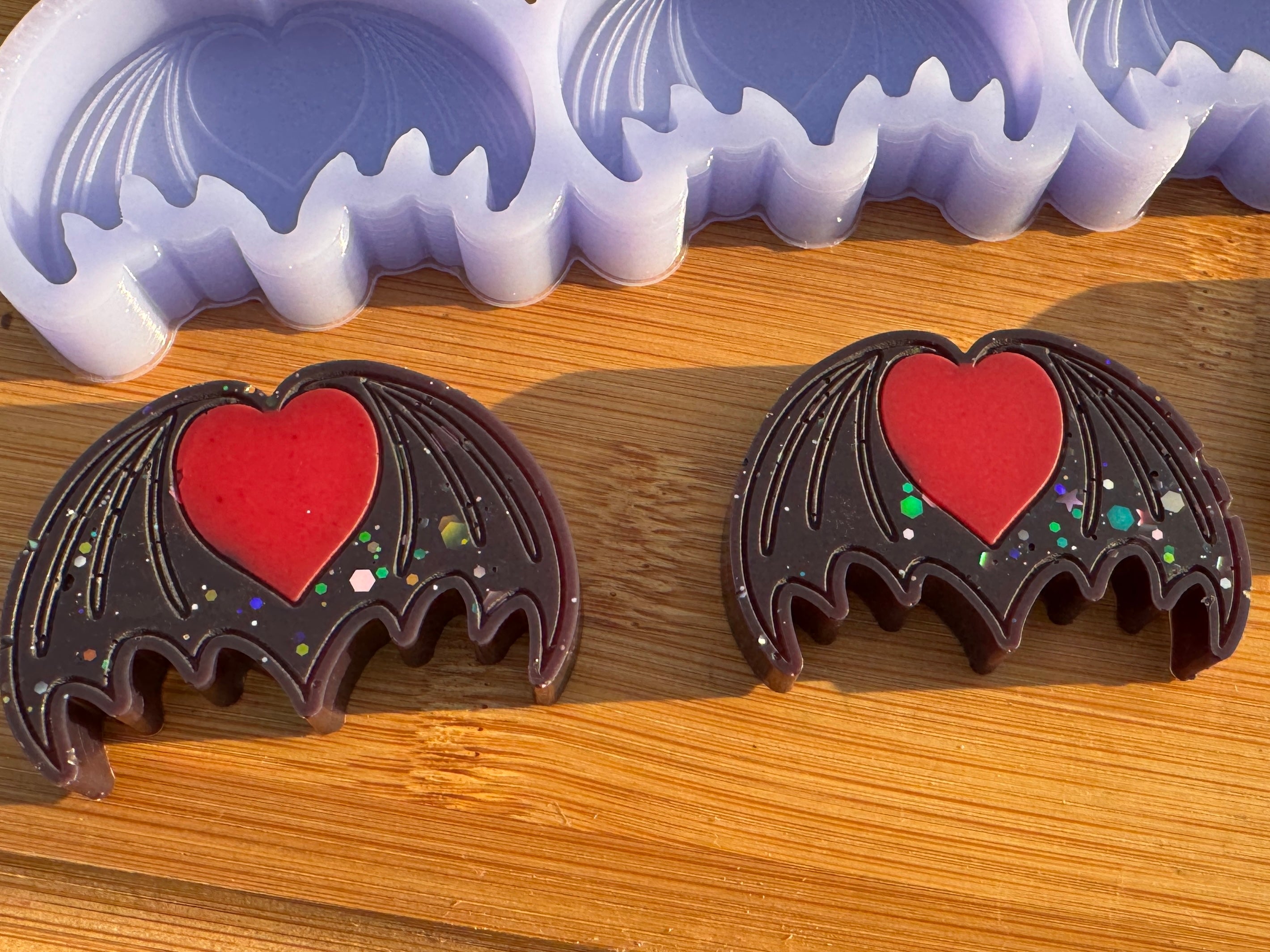 Winged Heart Silicone Mold