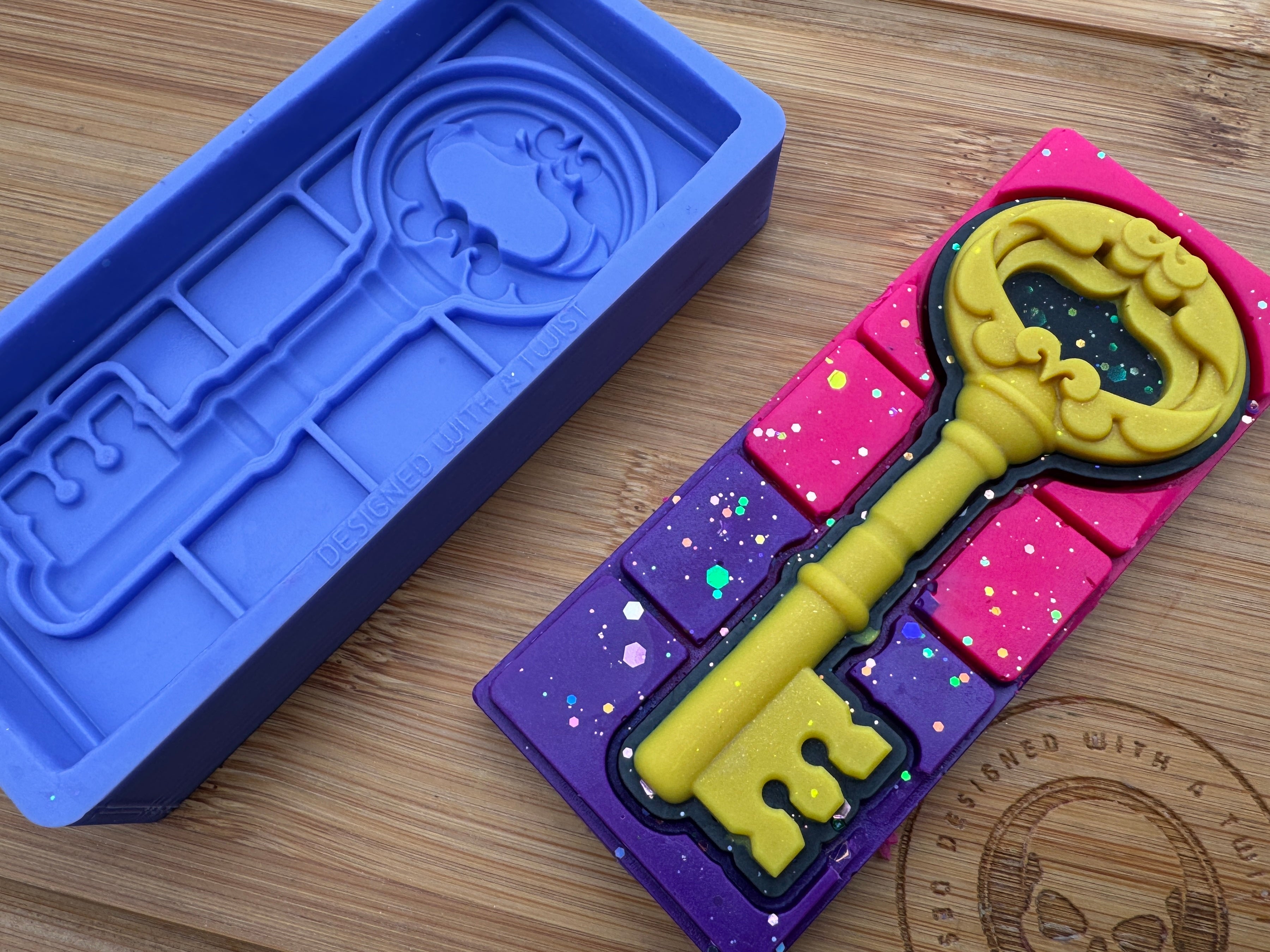 Enchanted Key Snap Bar Silicone Mold