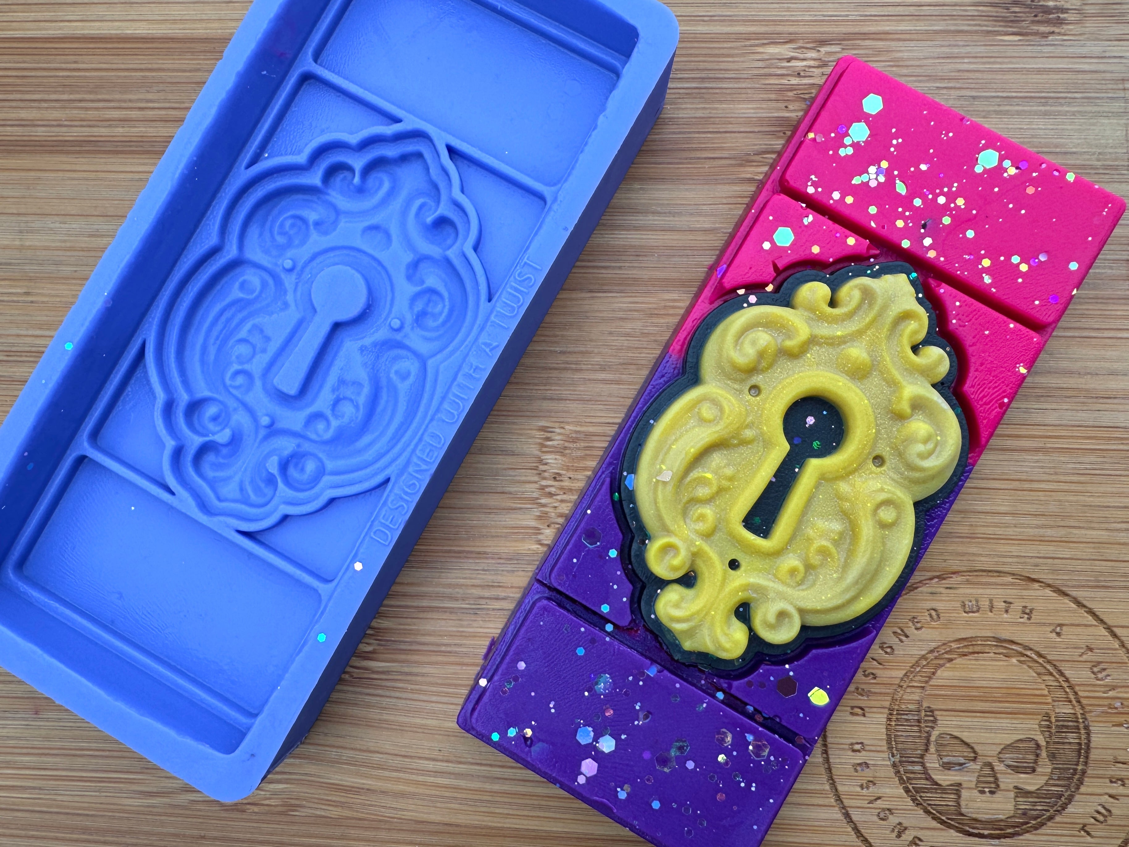 Enchanted Lock Snap Bar Silicone Mold