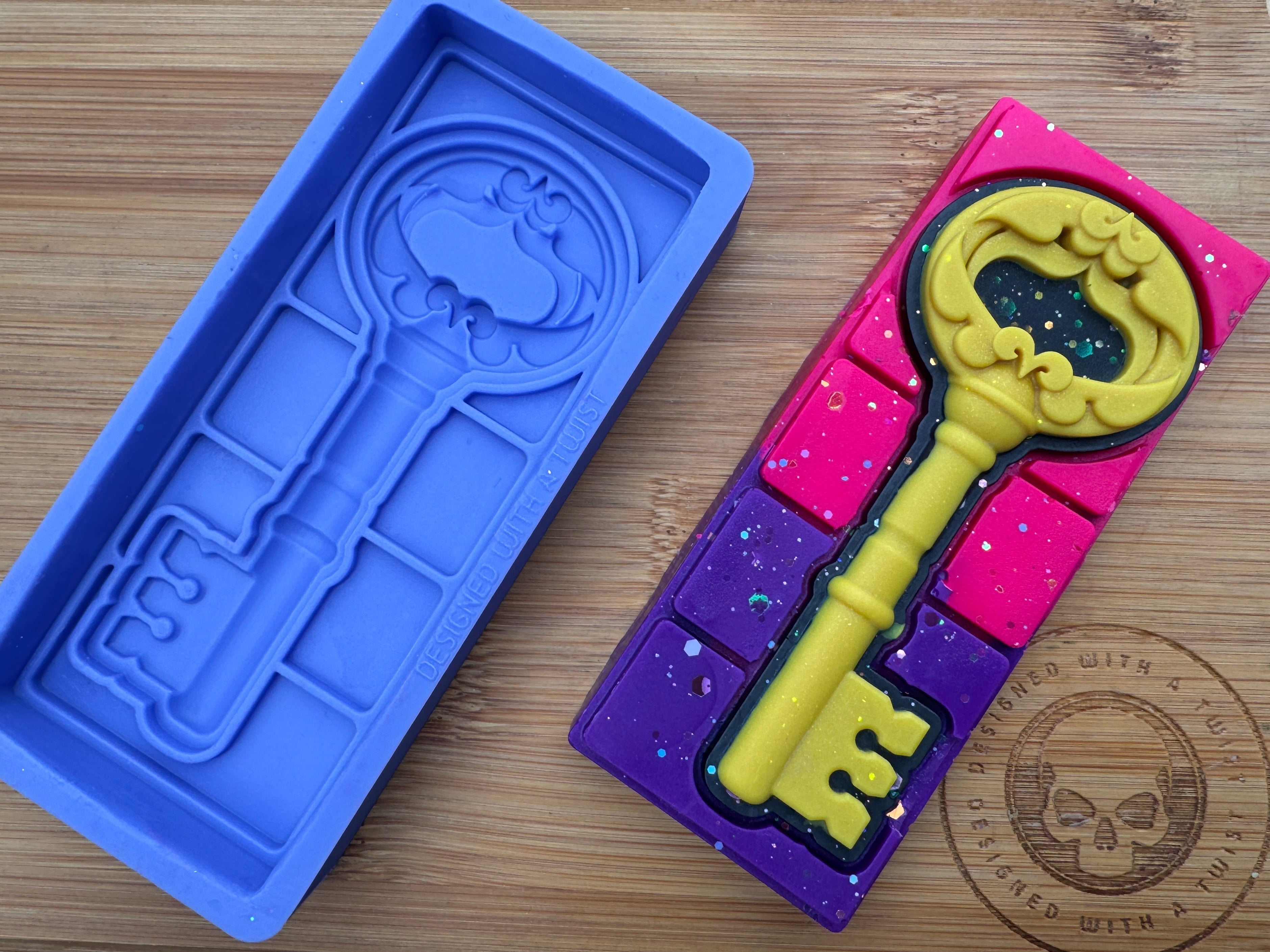 Enchanted Key Snap Bar Silicone Mold