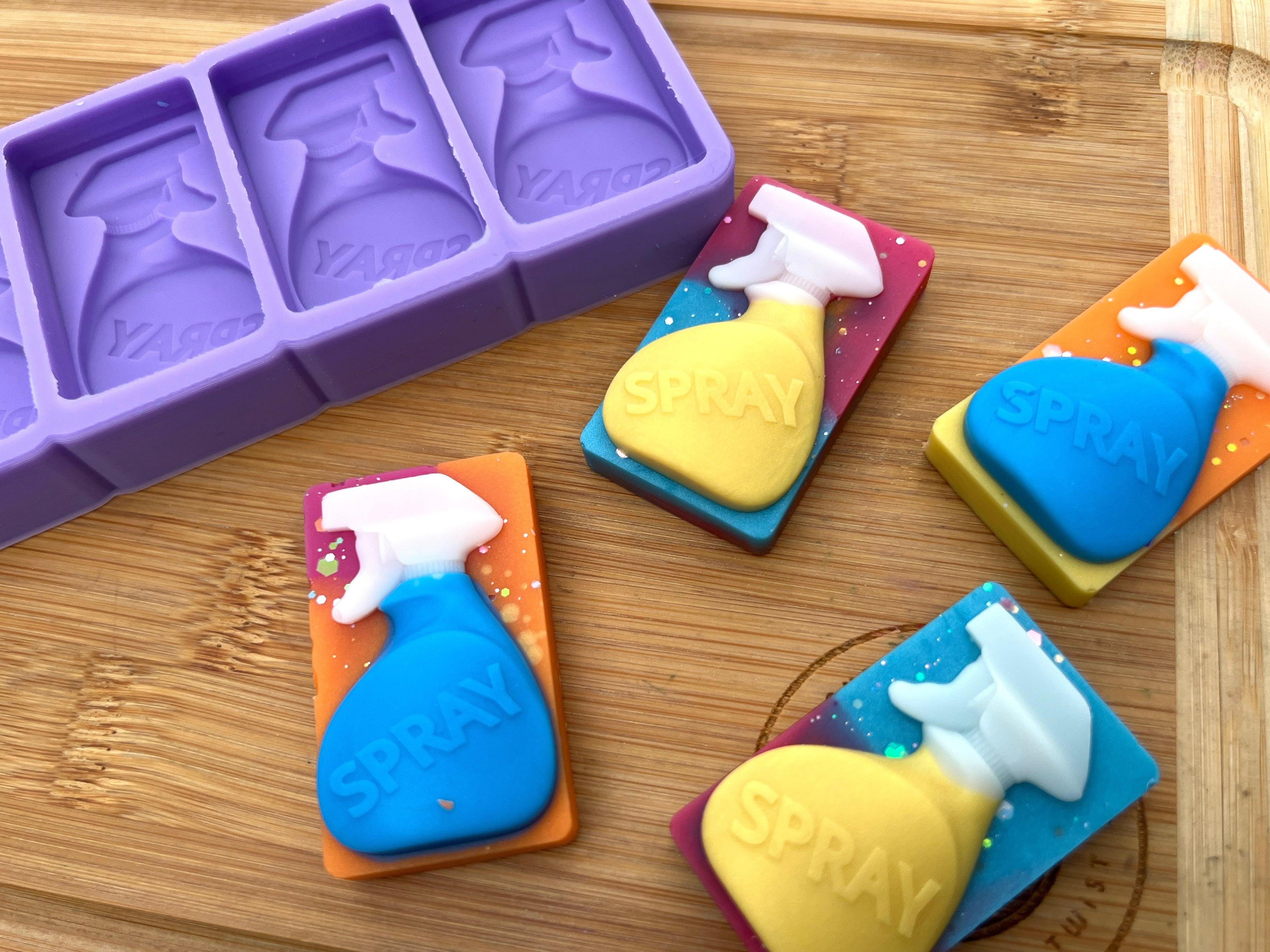 Spray Bottle Silicone Mold - HoBa Edition - Designed with a Twist - Top quality silicone molds made in the UK.