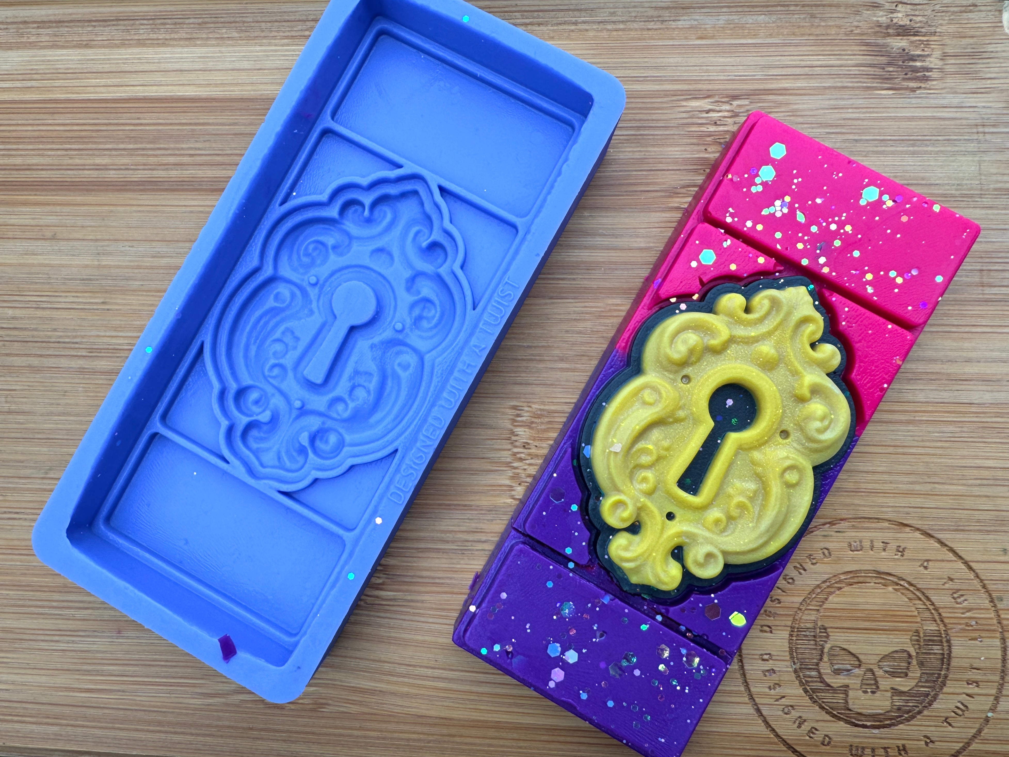 Enchanted Lock Snap Bar Silicone Mold