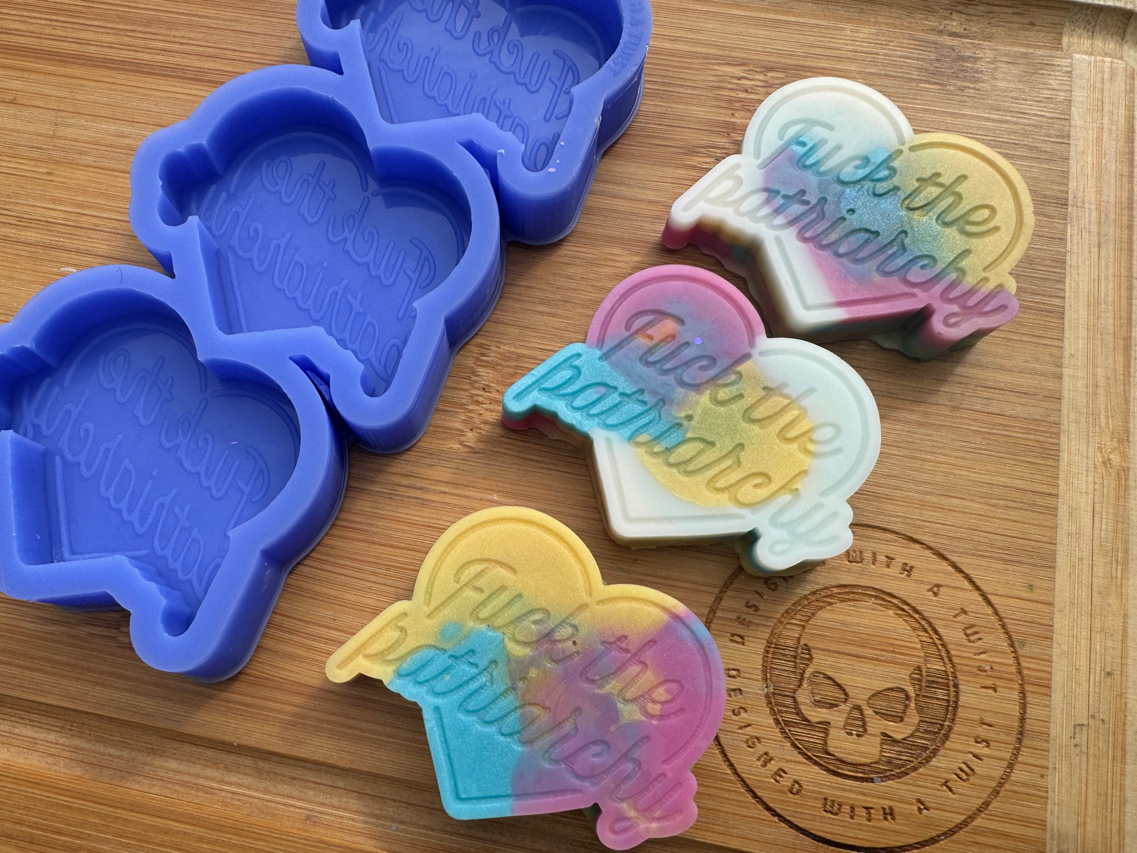 F*ck The Patriarchy Silicone Mold Trio