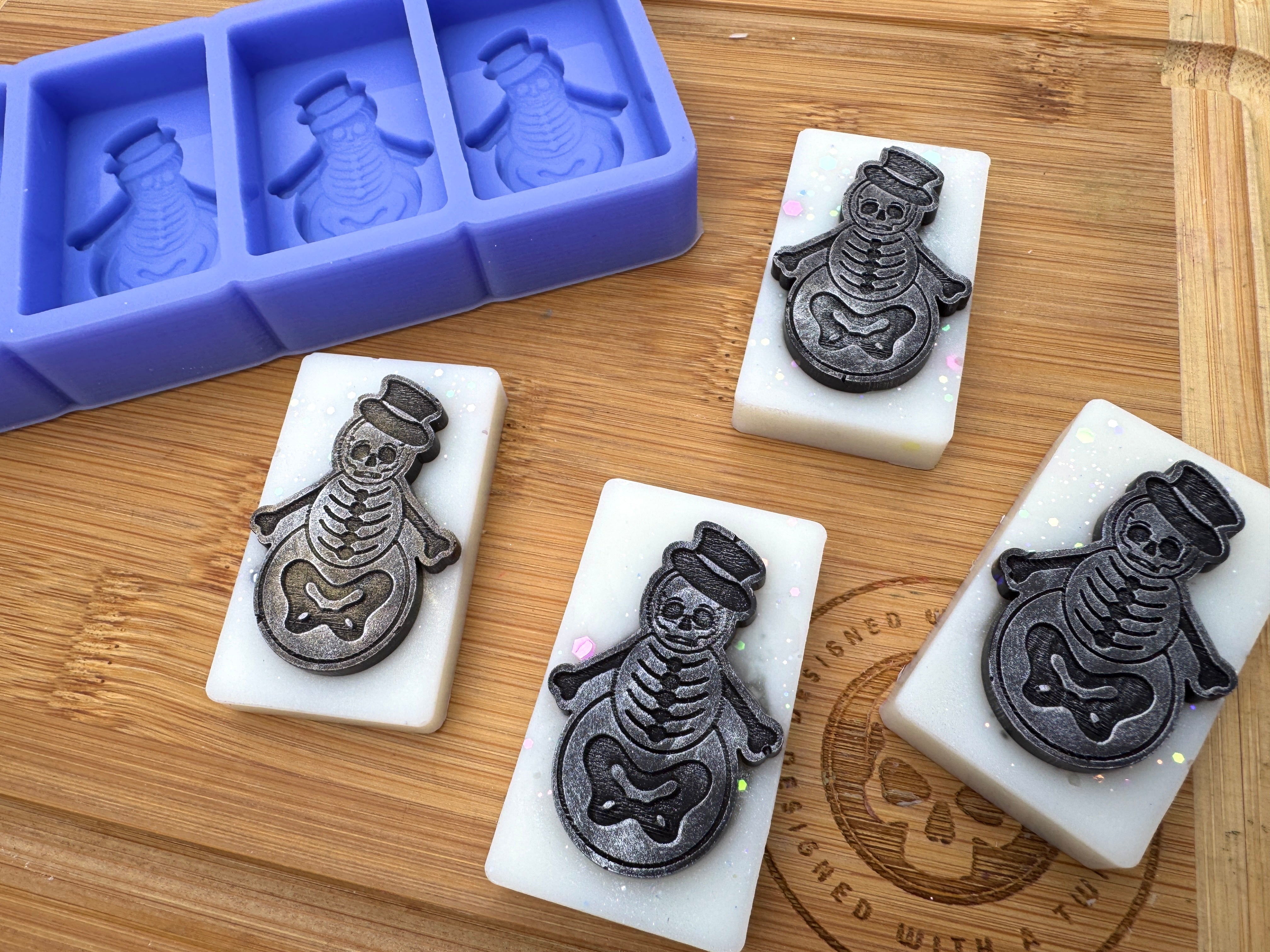 Skeleton Snowman Silicone Mold - HoBa Edition