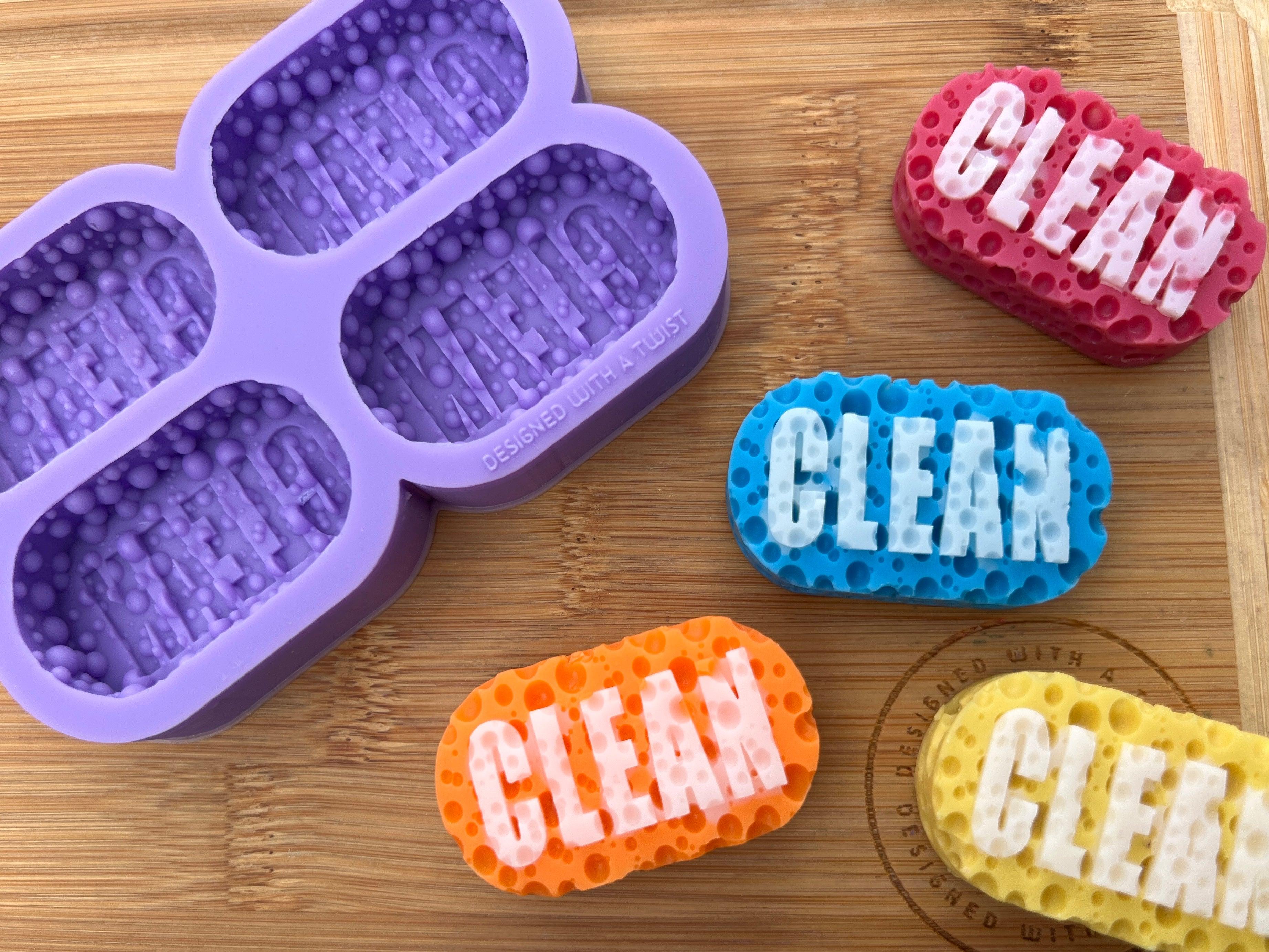 Clean Sponge Silicone Mold - HoBa Edition - Designed with a Twist - Top quality silicone molds made in the UK.