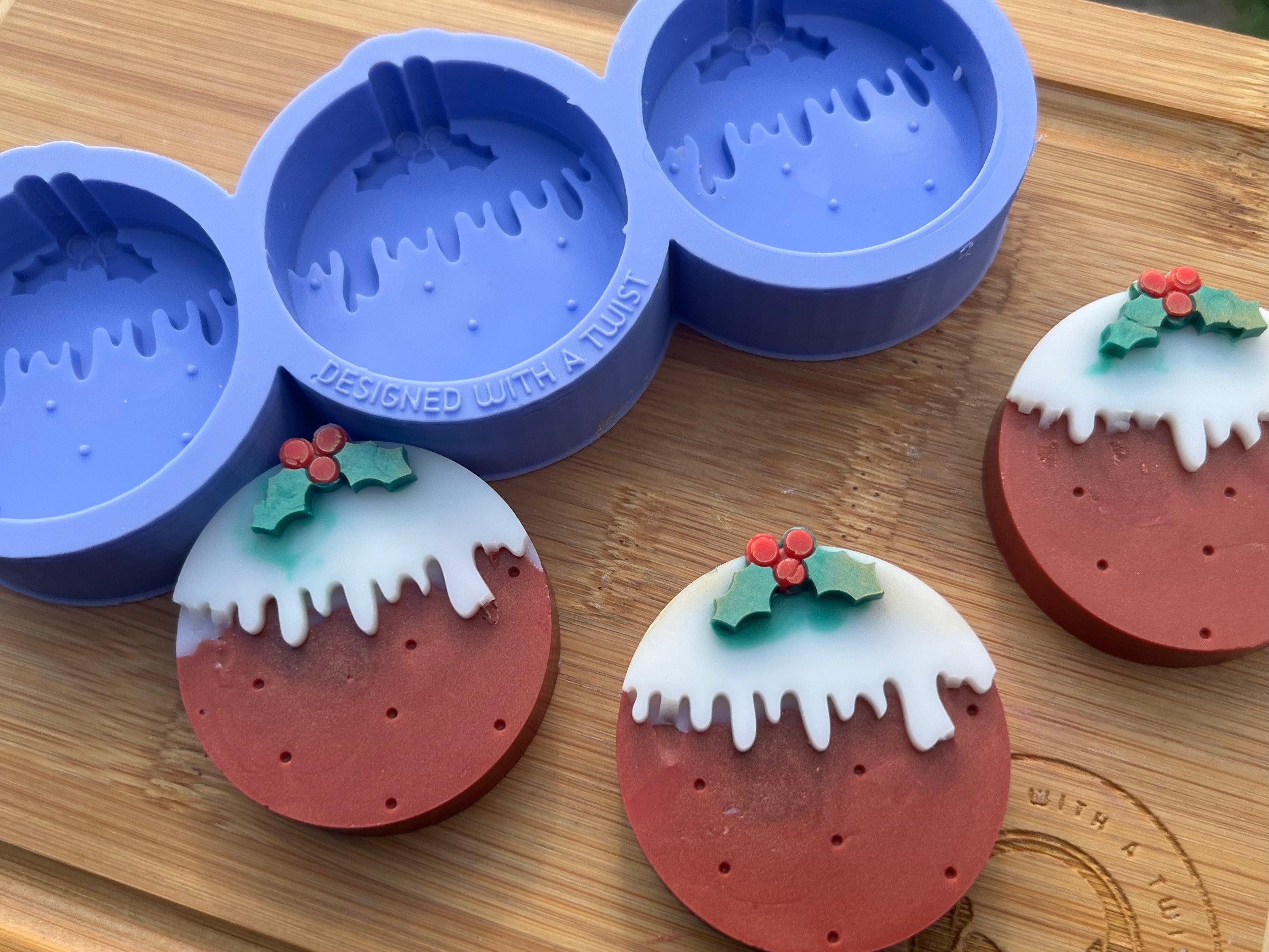 Christmas Pudding Silicone Mold - Designed with a Twist - Top quality silicone molds made in the UK.