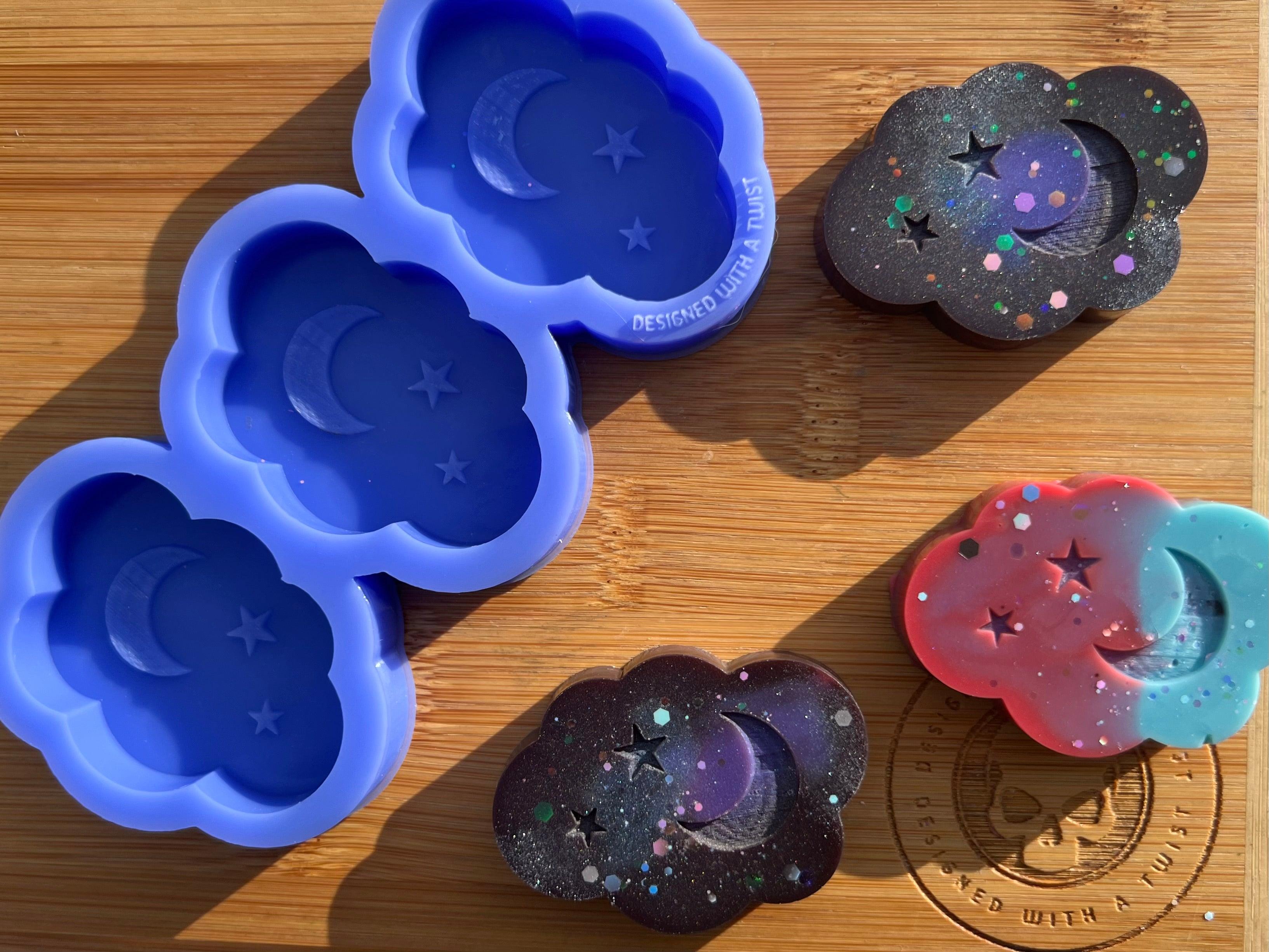 Celestial Clouds Silicone Mold - Designed with a Twist - Top quality silicone molds made in the UK.