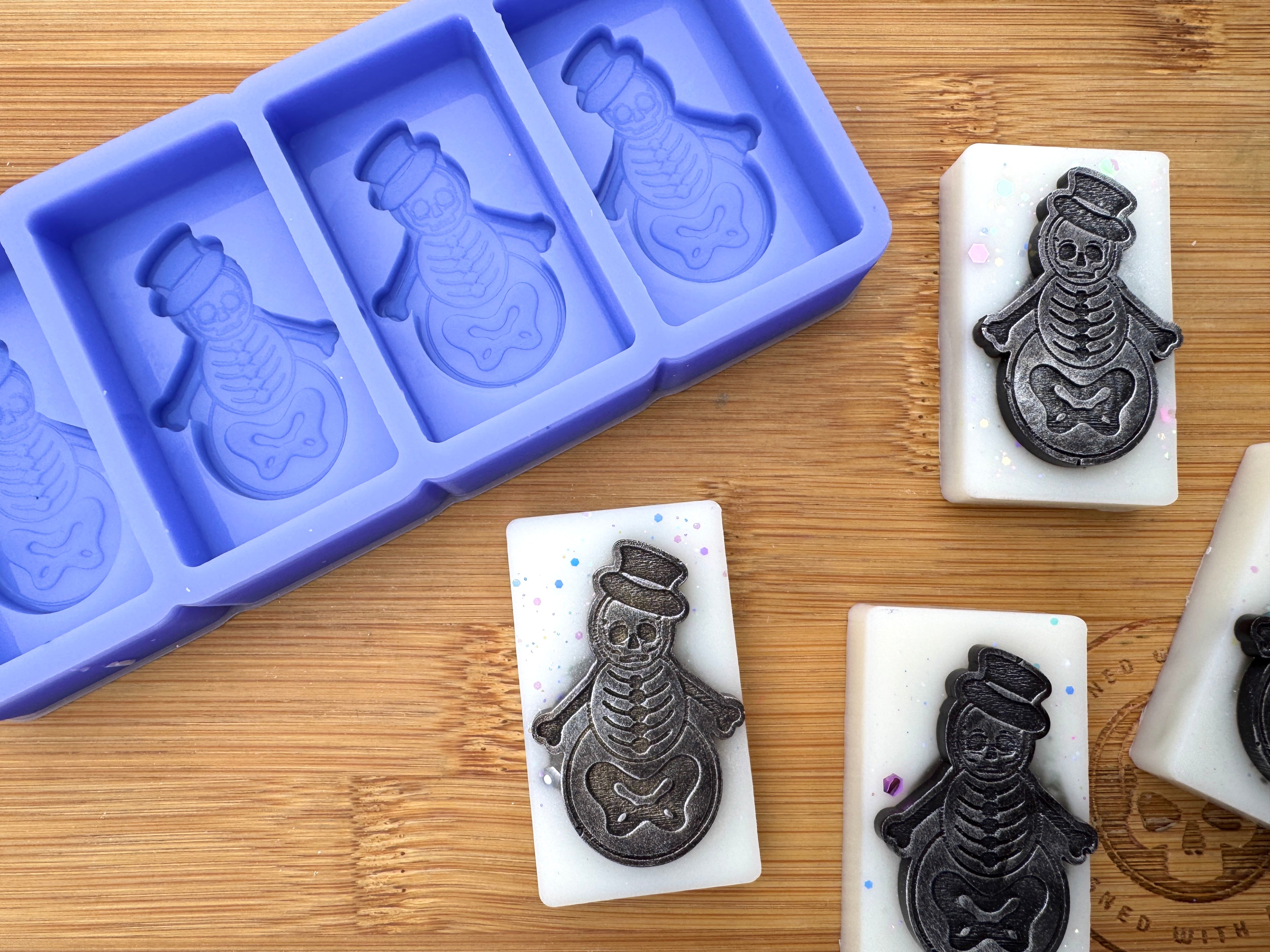 Skeleton Snowman Silicone Mold - HoBa Edition