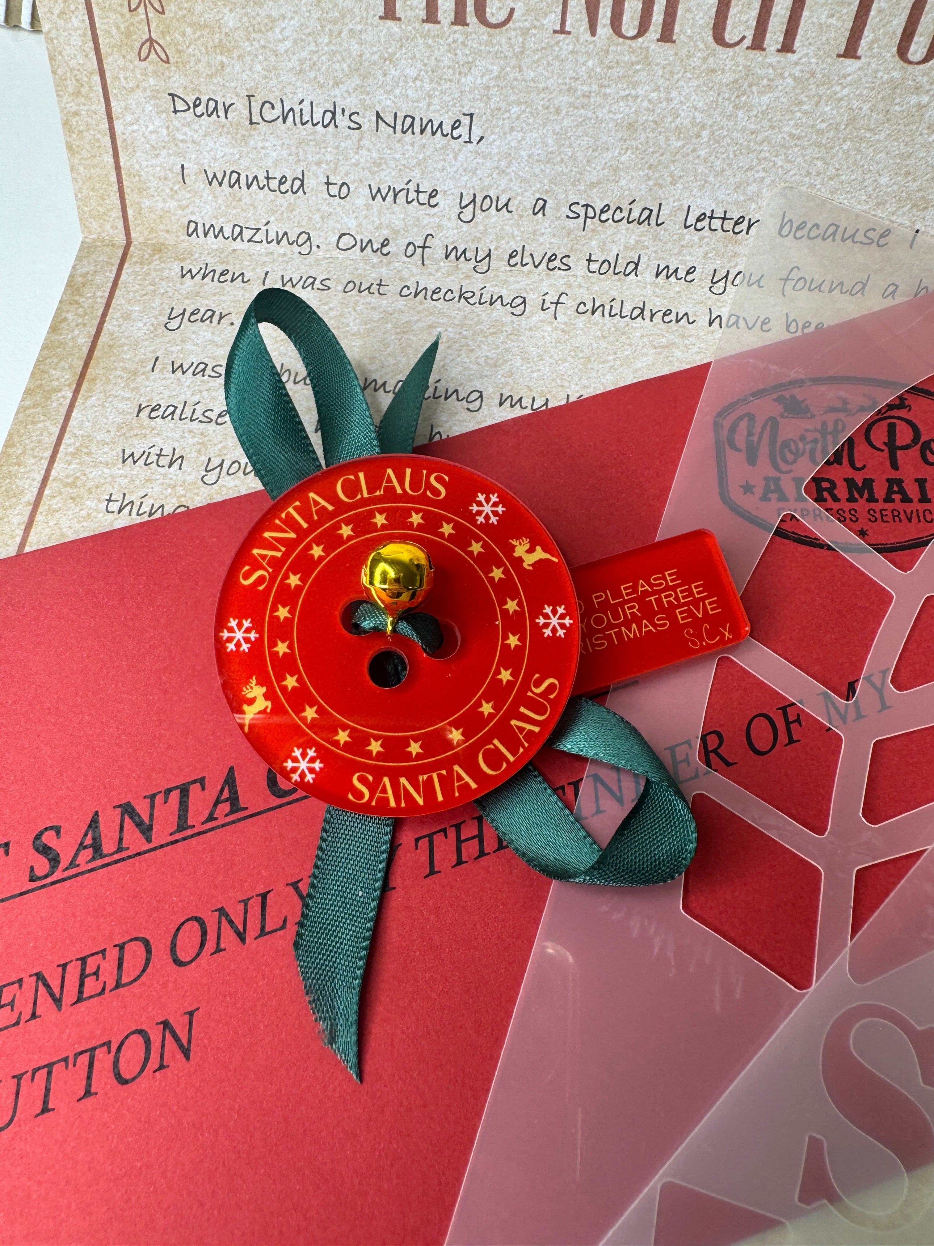 PERSONALISED MAGIC SANTA BUTTON KIT