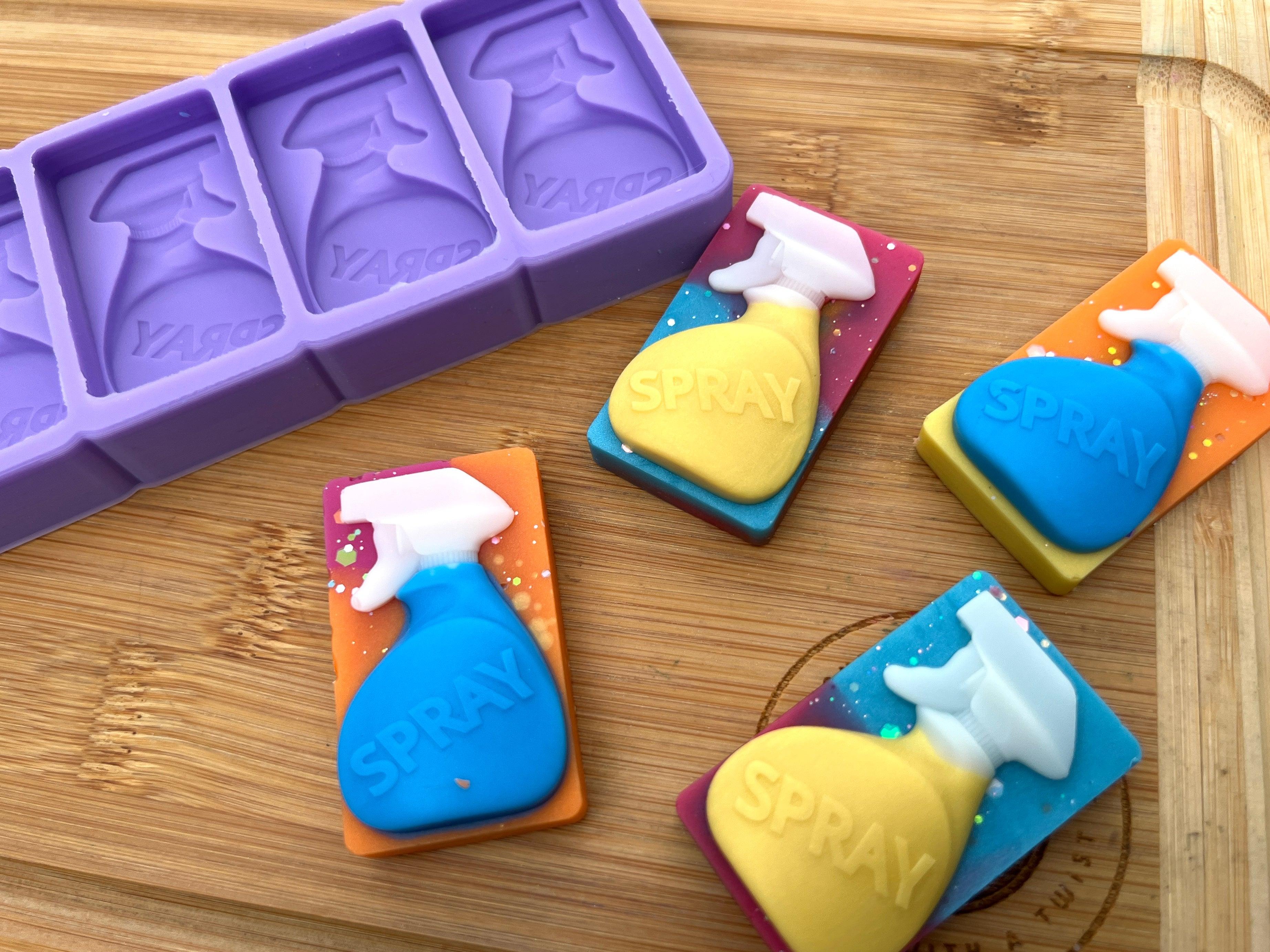 Spray Bottle Silicone Mold - HoBa Edition - Designed with a Twist - Top quality silicone molds made in the UK.