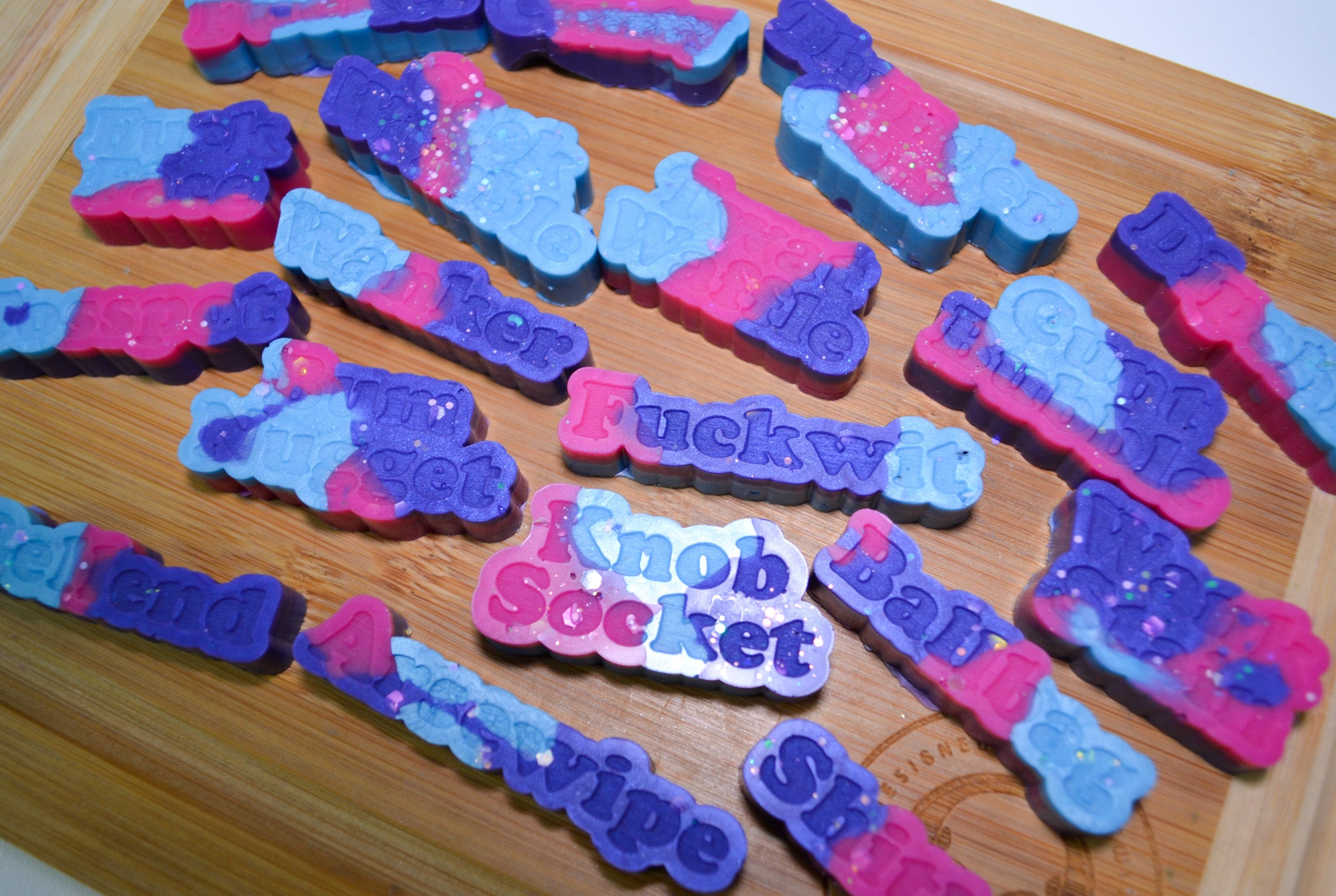 Big Insults Swear Word Palette Silicone Mold