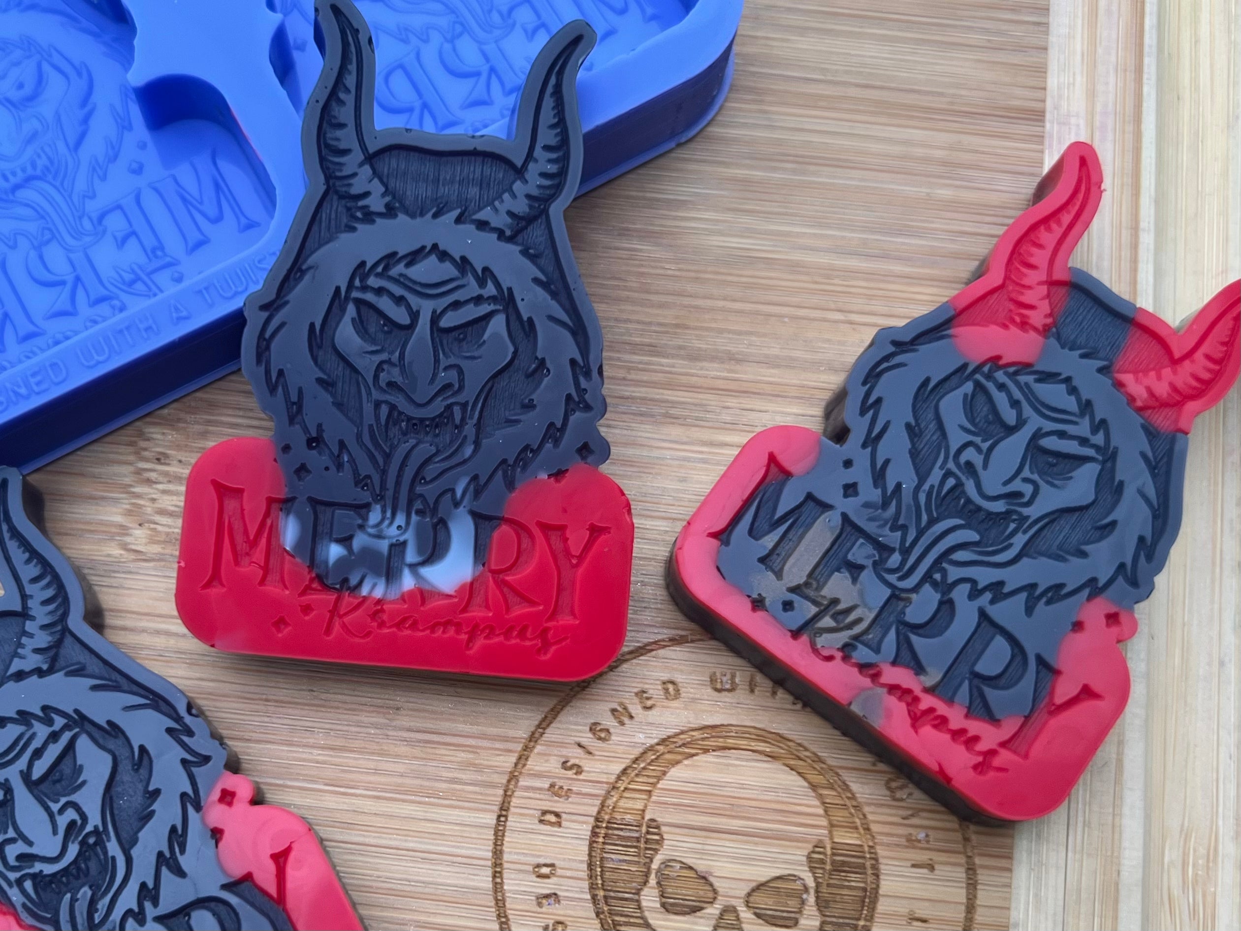 Merry Krampus Wax Melt Silicone Mold